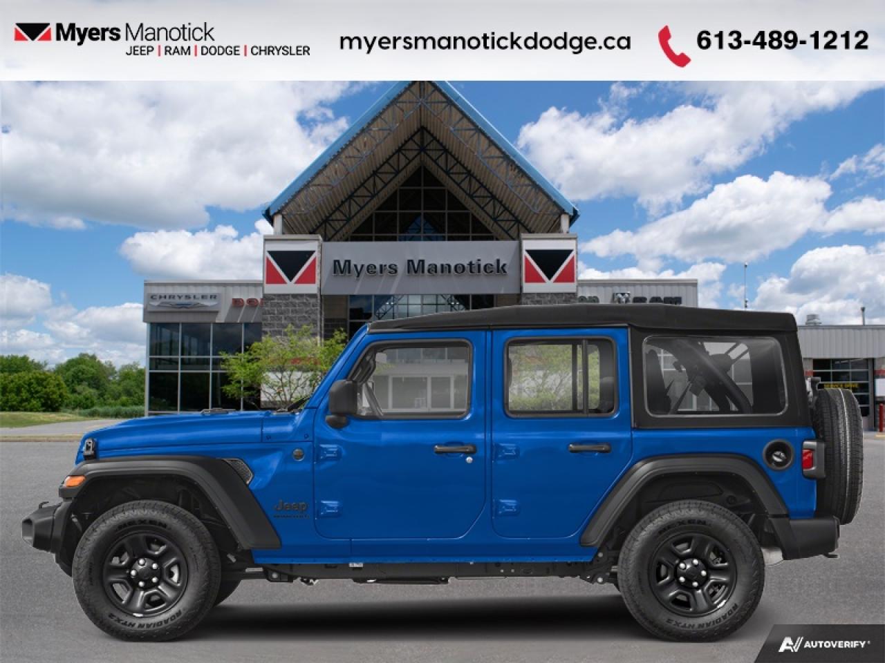 New 2026 Jeep Wrangler Sport S  - Fog Lamps - Safety Group for sale in Ottawa, ON