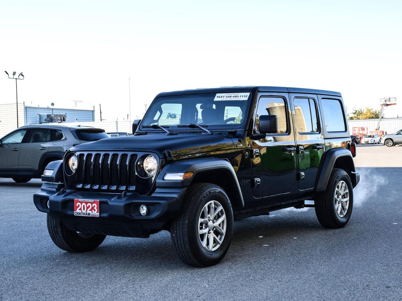 Used 2023 Jeep Wrangler Sport S 4 Door 4x4 for sale in Chatham, ON