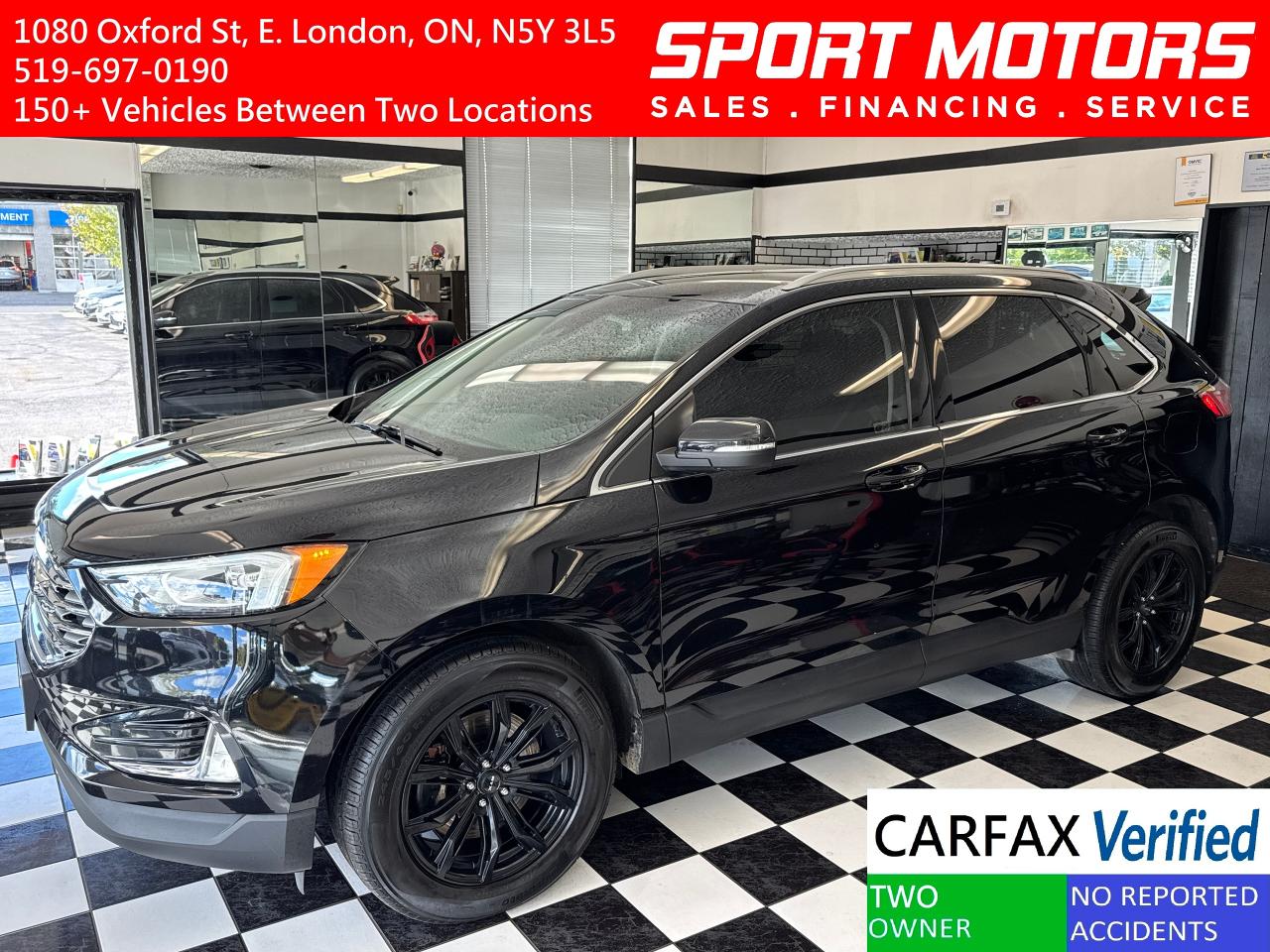 Used 2019 Ford Edge SEL AWD+Adaptive Cruise+Lane Keep+CLEAN CARFAX for sale in London, ON