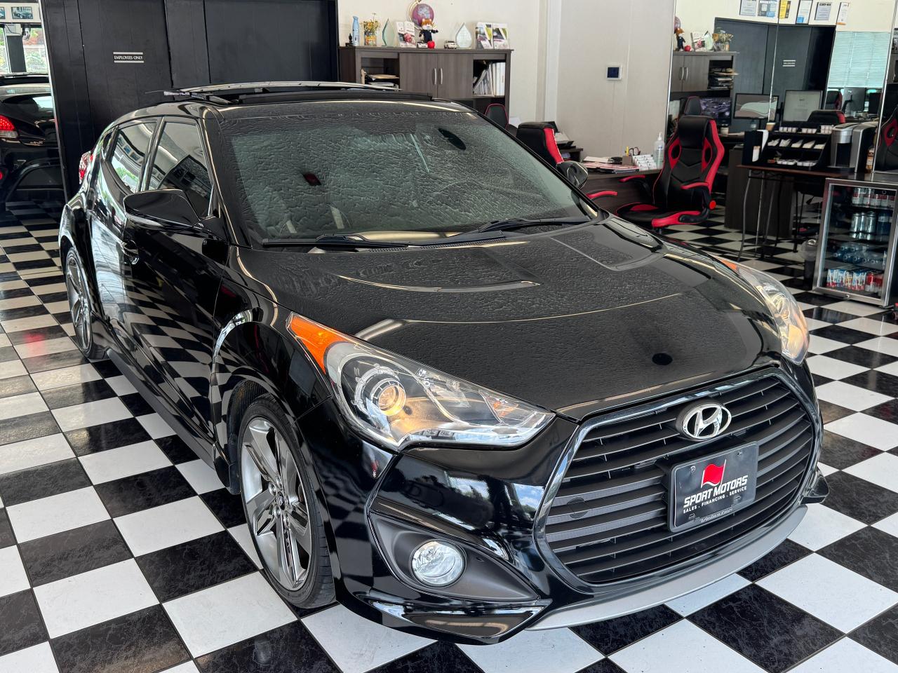 2013 Hyundai Veloster Turbo+Leather+Roof+Camera+Fog Lights+A/C Photo