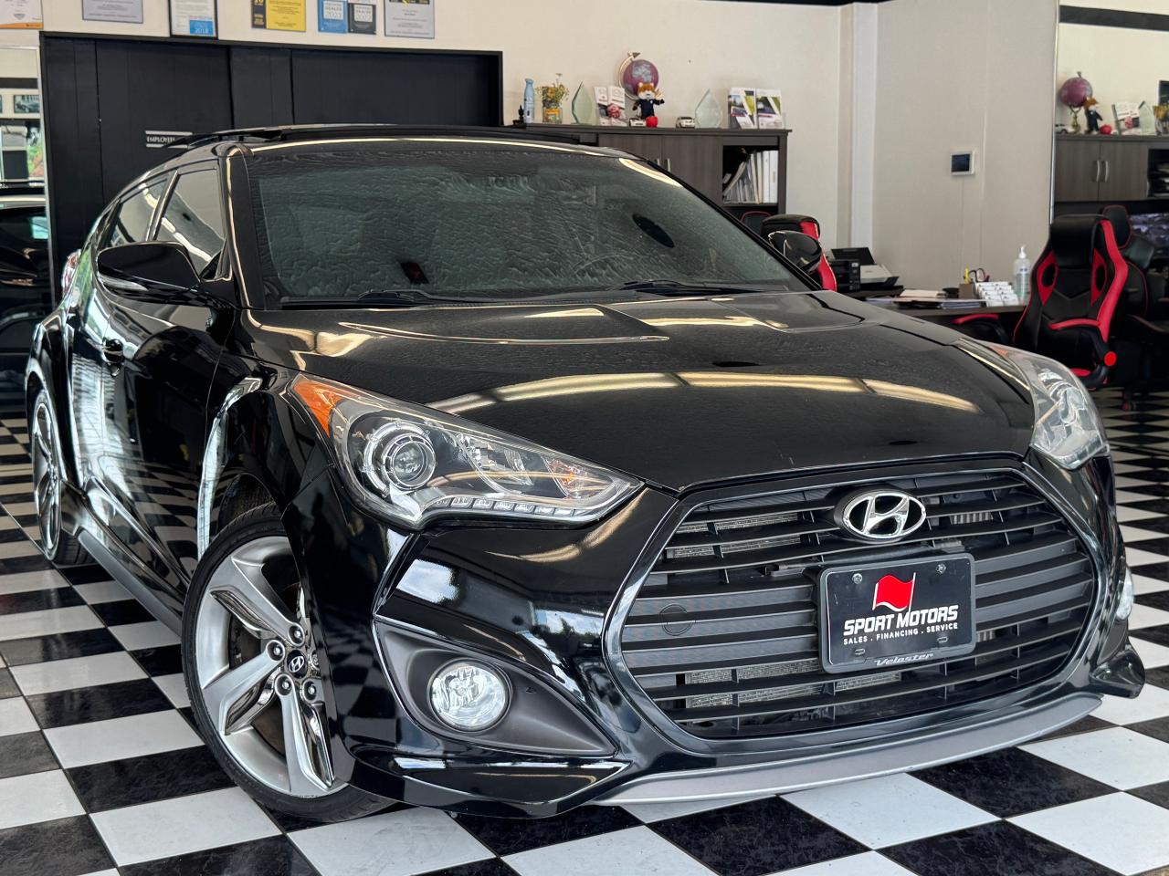 2013 Hyundai Veloster Turbo+Leather+Roof+Camera+Fog Lights+A/C Photo