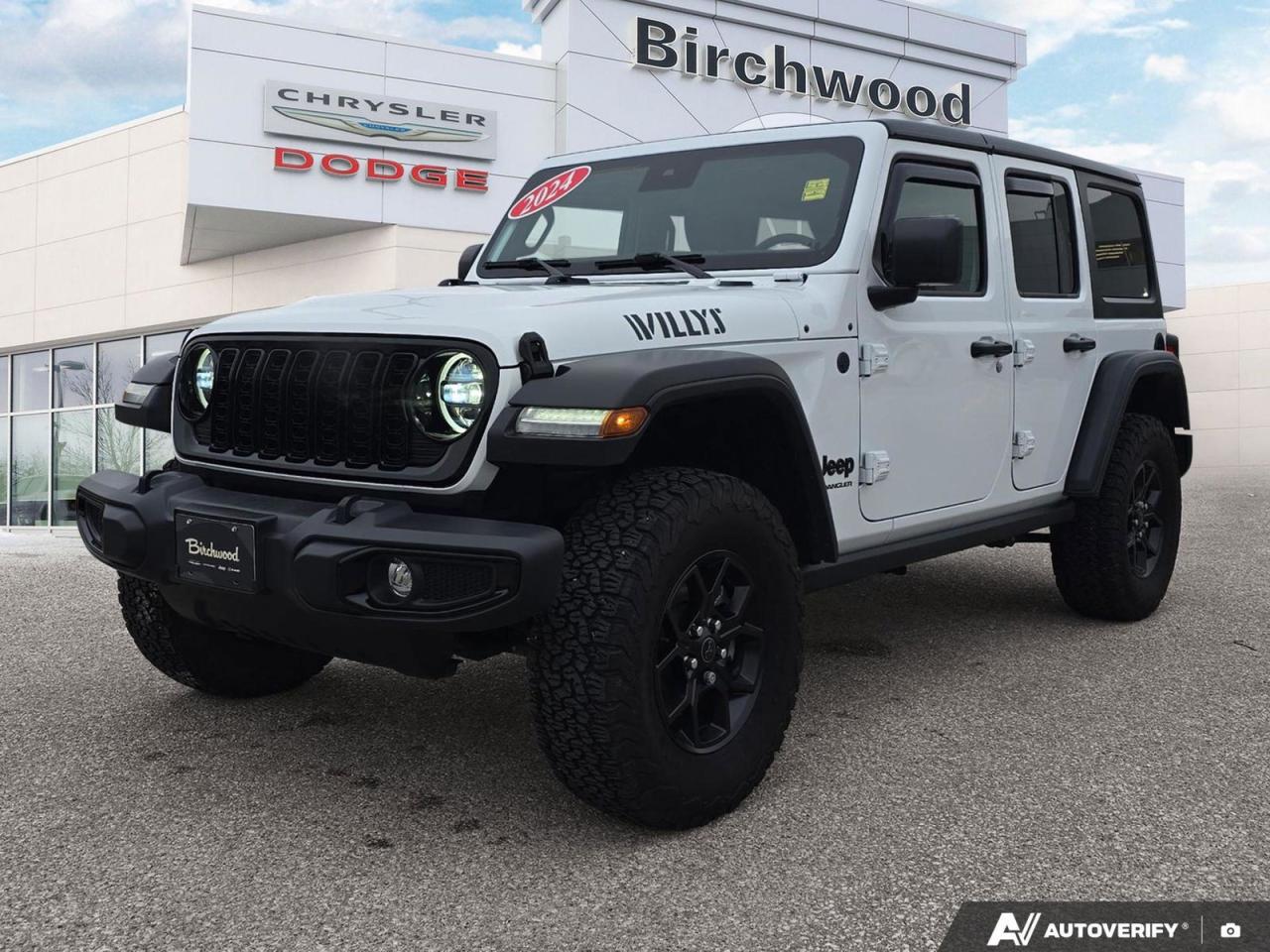 Used 2024 Jeep Wrangler Willys | Local | One Owner | Remote Start | Alpine Audio | for sale in Winnipeg, MB