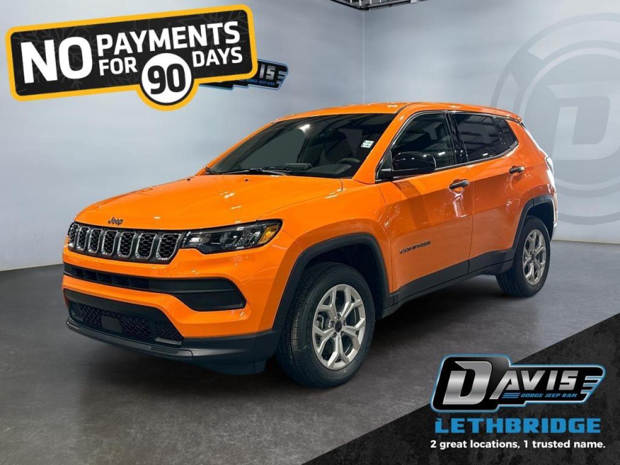 <b>Heated Seats, LED Lights, Lane Keep Assist, Lane Departure Warning, Forward Collision Alert!<br /> <br /></b><br /> <br /> <br />This 2026 Jeep Compass Sport delivers strong efficiency and capability with its 2.0L turbocharged engine, 8-speed automatic, and standard AWD for confident all-weather driving. Inside, enjoy Uconnect 5 with Apple CarPlay/Android Auto, touchscreen infotainment, cloth bucket seats, push-button start, and a 60/40 split-fold rear seat for versatile cargo space.<br /><br />Safety features include Forward Collision Warning, Automatic Emergency Braking, Lane-Keeping Assist, ParkView backup camera, Electronic Stability Control, and traction control. Exterior highlights such as LED headlights, heated power mirrors, and all-season tires make it ready for year-round Canadian conditions.<br /><br />A reliable, fuel-efficient, and well-equipped AWD compact SUV  perfect for commuting, weekend trips, and winter driving.<br /> <br />To apply right now for financing use this link: <a href=https://www.bridgecitychrysler.com/pre-approval/ target=_blank rel=nofollow noopener noreferrer>https://www.bridgecitychrysler.com/pre-approval/</a><br /><br /> <br /><br />As a premier Chrysler, Dodge, Jeep and RAM dealership, Bridge City Chrysler proudly offers an extensive selection of new and used vehicles to meet every drivers needs. Customers across Lethbridge, Fort Macleod, Taber, Claresholm, Coaldale, and beyond trust us for daily vehicle specials, certified service and parts, and a seamless online inventory experience. <br /><br /> With competitive financing options and expert support, we make car buying easy and enjoyable. <br /><br /> Ready to hit the road? Schedule your test drive today at Bridge City Chrysler, your trusted Chrysler, Dodge, Jeep and RAM dealer in Lethbridge, Alberta.<br /><br /> Vehicle pricing offer shown expires 2026-01-31. <br /> Come by and check out our fleet of 80+ used cars and trucks and 120+ new cars and trucks for sale in Lethbridge. o~o