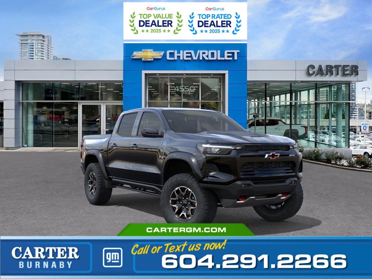 New 2026 Chevrolet Colorado ZR2 4WD | 2.7L TURBOMAX ENG/OFF ROAD/PWR SUNROOF for sale in Burnaby, BC