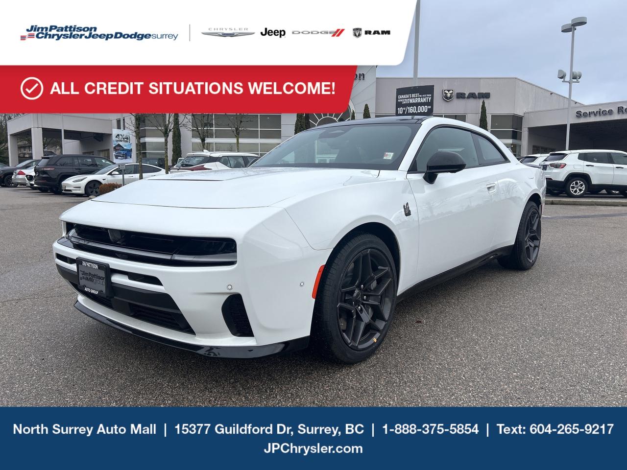 Jim Pattison Chrysler Jeep Dodge is ready to help you find your perfect vehicle. Our team of highly-experienced pros will provide you with the highest level of customer care and we are proud to offer online shopping from the comfort of your home with the new Pick, Price, Purchase Program. Browse our inventory online, create a personal account to track the vehicles youre interested in and the payment options that work best for you. Simple as that! And we will be here to answer all your questions. Visit our website, send us an email or give us a call today and let us get to work for you! Price includes freight & PDI, documentation fee ($899), A/C levy ($100), and tire levy (up to $32.50). Finance/lease placement fee ($599) if applicable, GST and PST are additional. Dealer-installed accessories are included, if applicable. Rebates applied after taxes. D#30394