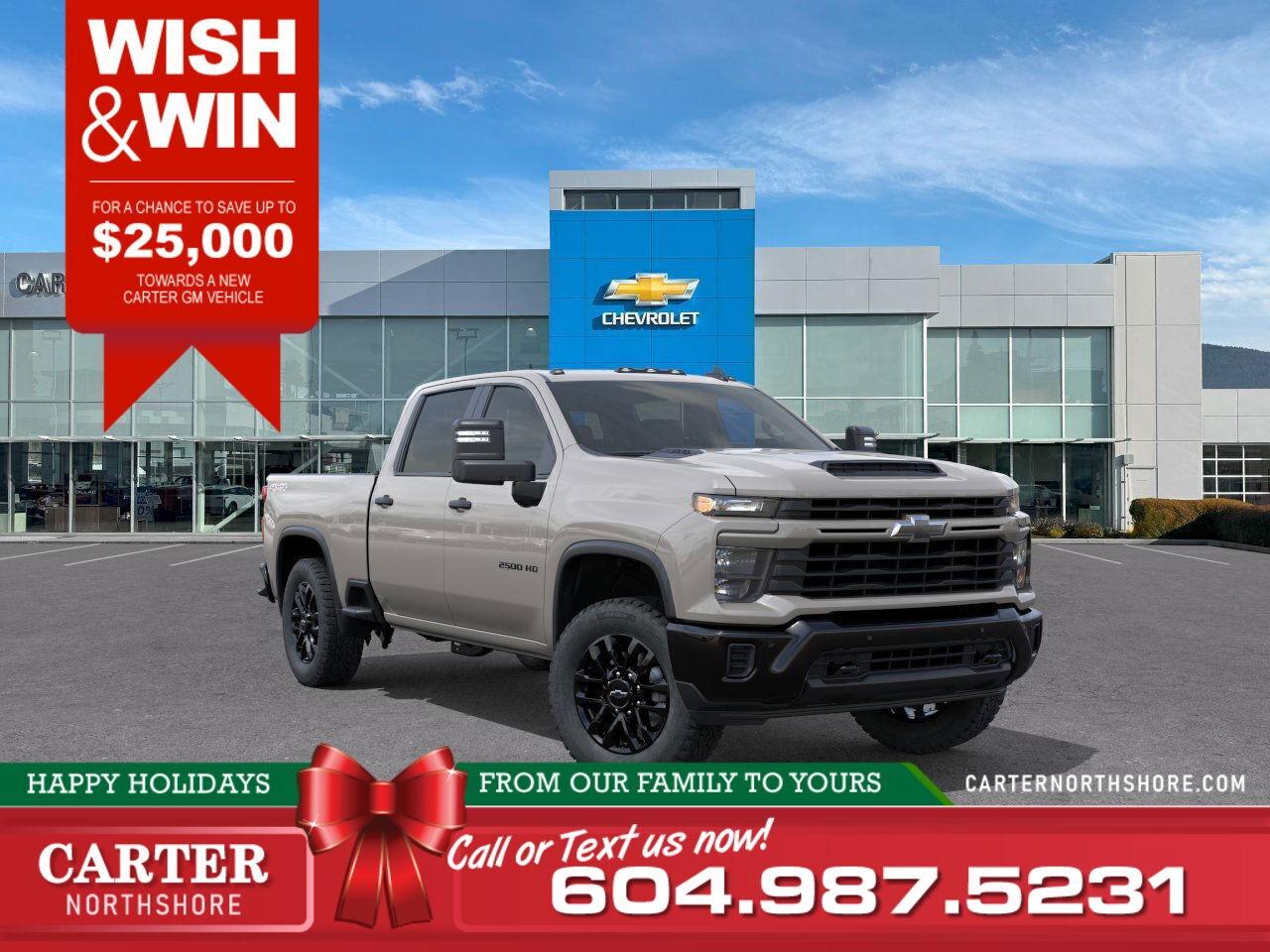 New 2026 Chevrolet Silverado 2500 HD CUSTOM 4WD | Z71 Off-Road Pkg/Painted Whls for sale in North Vancouver, BC