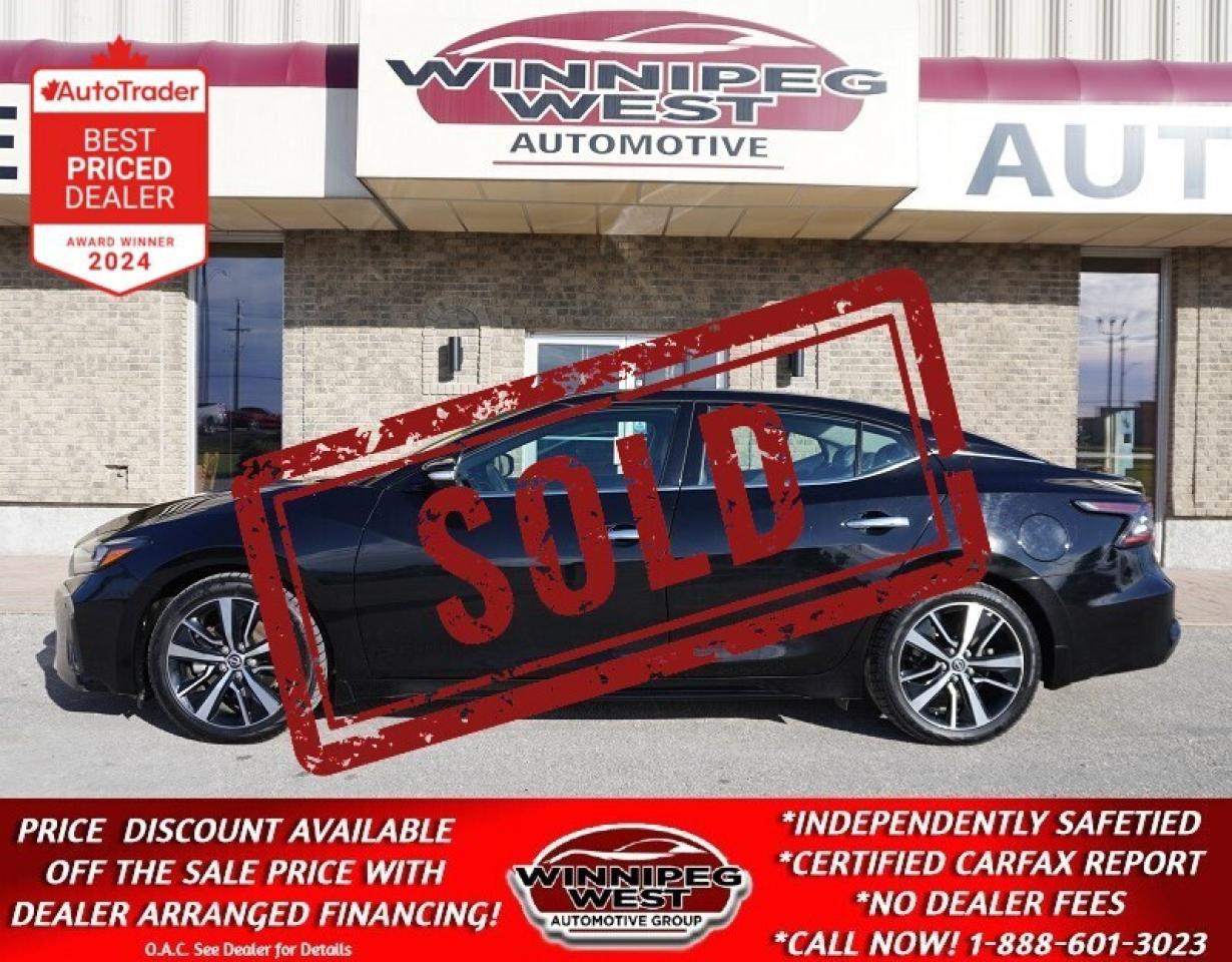 Used 2023 Nissan Maxima SL LOADED LEATHER ROOF, CLEAN HARD-TO-FIND CAR!! for sale in Headingley, MB