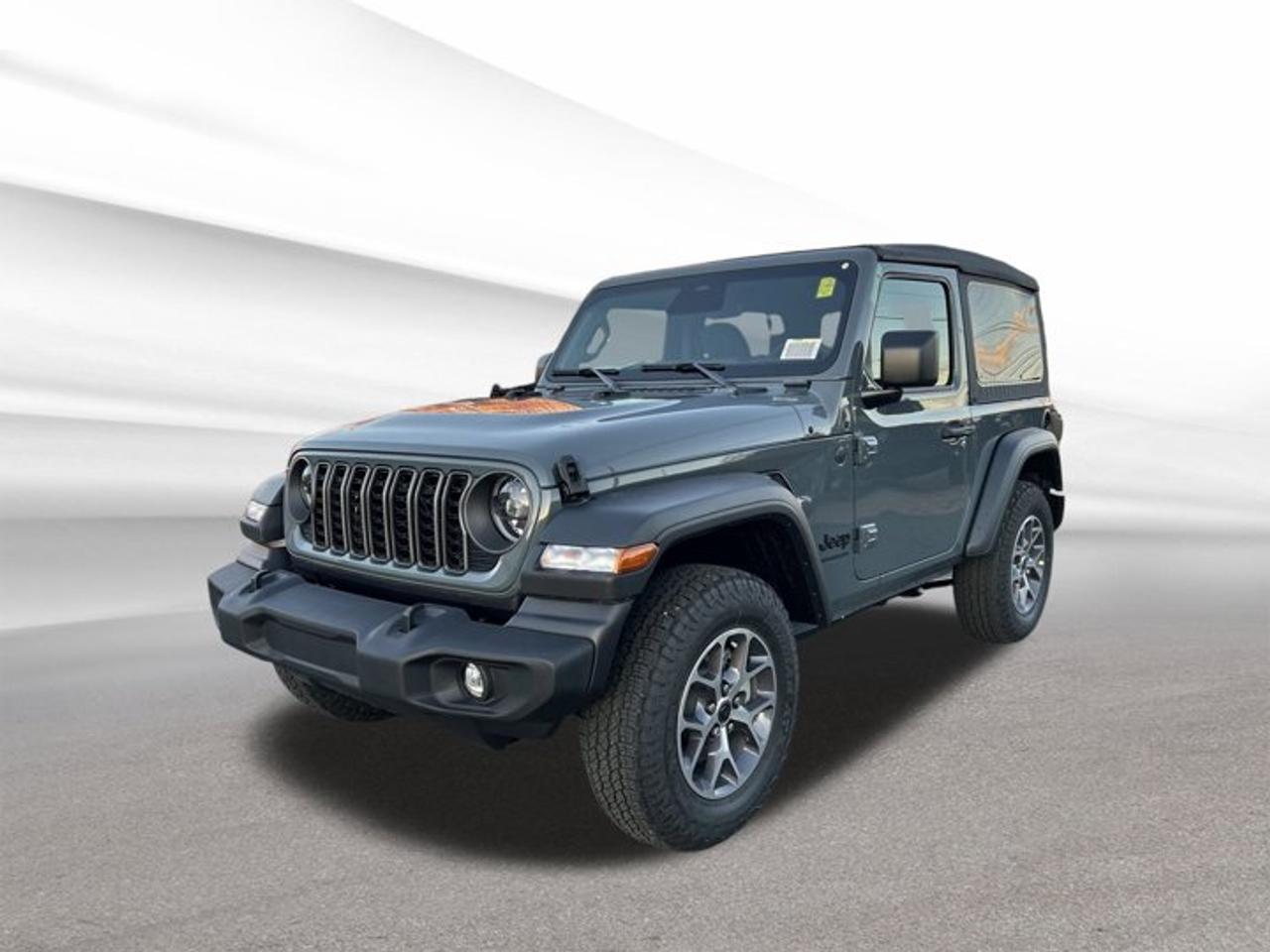 Experience legendary capability with the brand new 2026 Jeep Wrangler Sport S, now available at Steele Halifax Chrysler Dodge Jeep Ram FIAT. This two-door SUV stands out in dark blue with a black interior, combining rugged style and advanced engineering. The Intercooled Turbo Premium Unleaded I-4 2.0 L engine delivers power and efficiency, while four-wheel drive ensures youre ready for any adventure around Halifax or beyond.ADVANCED SAFETY FEATURESAdvanced multistage front airbags for driver and passengerElectronic stability control for confident handlingHill start assist for safer uphill launchesTire pressure monitoring system for added peace of mindPERFORMANCE AND EFFICIENCYIntercooled Turbo Premium Unleaded I-4 2.0 L engineAutomatic transmission for smooth, responsive drivingFour-wheel drive for superior off-road capabilityEfficient fuel consumption for longer journeysCOMFORT AND CONVENIENCESpacious black interior with ergonomic designEasy-to-use automatic climate controlAdjustable steering column for personalized comfortAmple legroom for both driver and passengerTECHNOLOGY AND CONNECTIVITYUser-friendly touchscreen infotainment systemIntegrated Bluetooth for hands-free communicationMultiple USB ports for device chargingPremium sound system for an enjoyable rideCARGO SPACEFlexible rear cargo area for gear and luggageConvenient fold-down rear seats for extra storageWide rear opening for easy loadingSecure storage compartments for valuablesWHAT OTHER OWNERS LIKEExcellent off-road capability and versatilityModern technology features in a classic SUVComfortable ride for both city and trailEye-catching exterior colour and rugged designThis 2026 Jeep Wrangler Sport S is ready to take on your next adventure with confidence and style.
