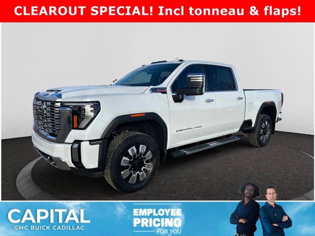 This 2026 GMC Sierra 3500HD Denali in Polar White Tricoat is equipped with 4WD and Turbocharged Diesel Duramax V8 6.6L/ engine. This Denali also includes gatorback mudflaps and side steps!!Check out this vehicles pictures, features, options and specs, and let us know if you have any questions. Helping find the perfect vehicle FOR YOU is our only priority.P.S...Sometimes texting is easier. Text (or call) 306-801-9090 for fast answers at your fingertips!Dealer License #914248Disclaimer: All prices are plus taxes & fees. See dealer for Details. Dealer Permit # 914248 See dealer for Details.