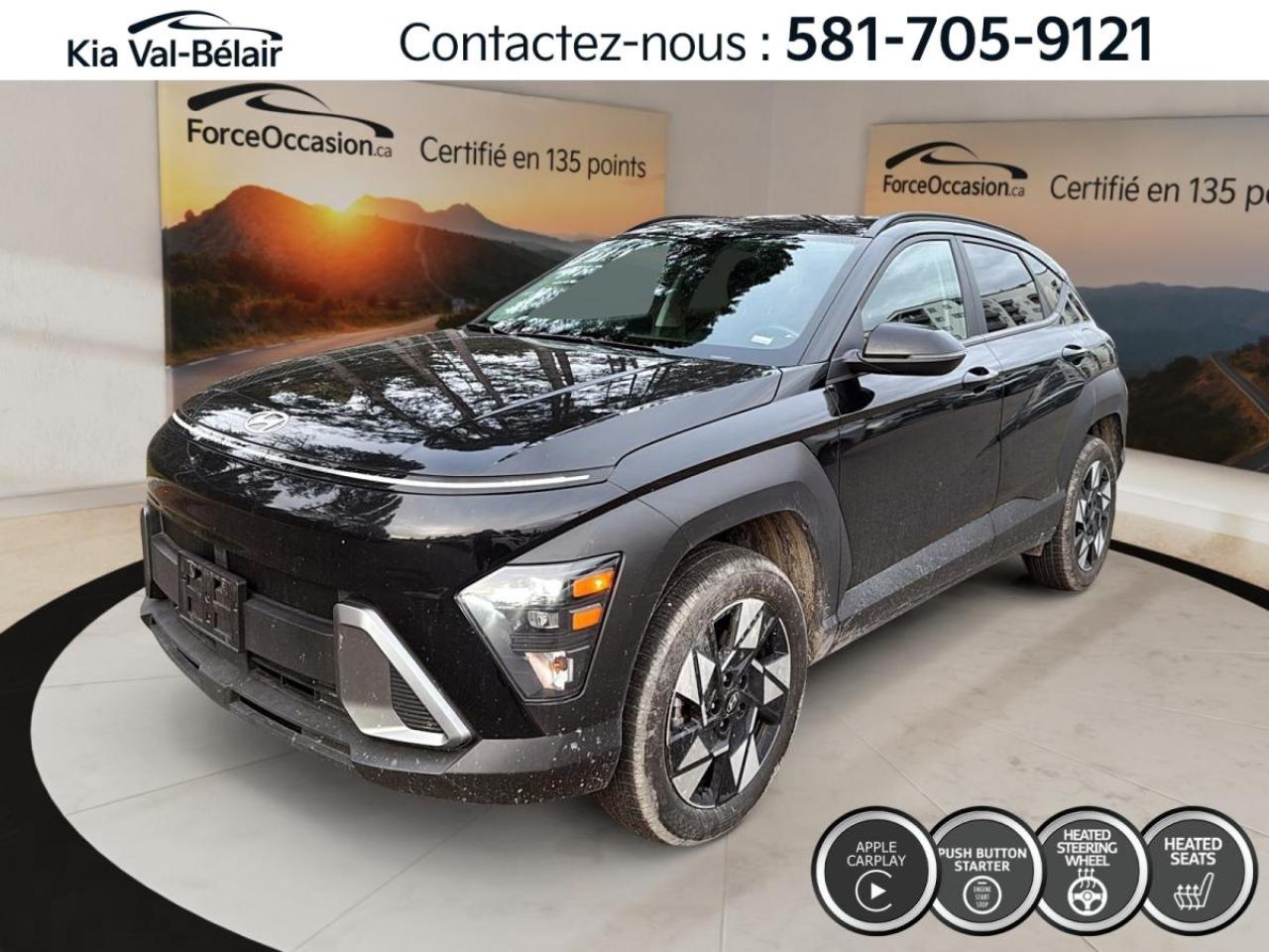 Used 2024 Hyundai KONA PREFERRED *AWD *CRUISE *CAMERA *CARPLAY *A/C *SIEGES/VOLANT CHAUFF for sale in Québec, QC