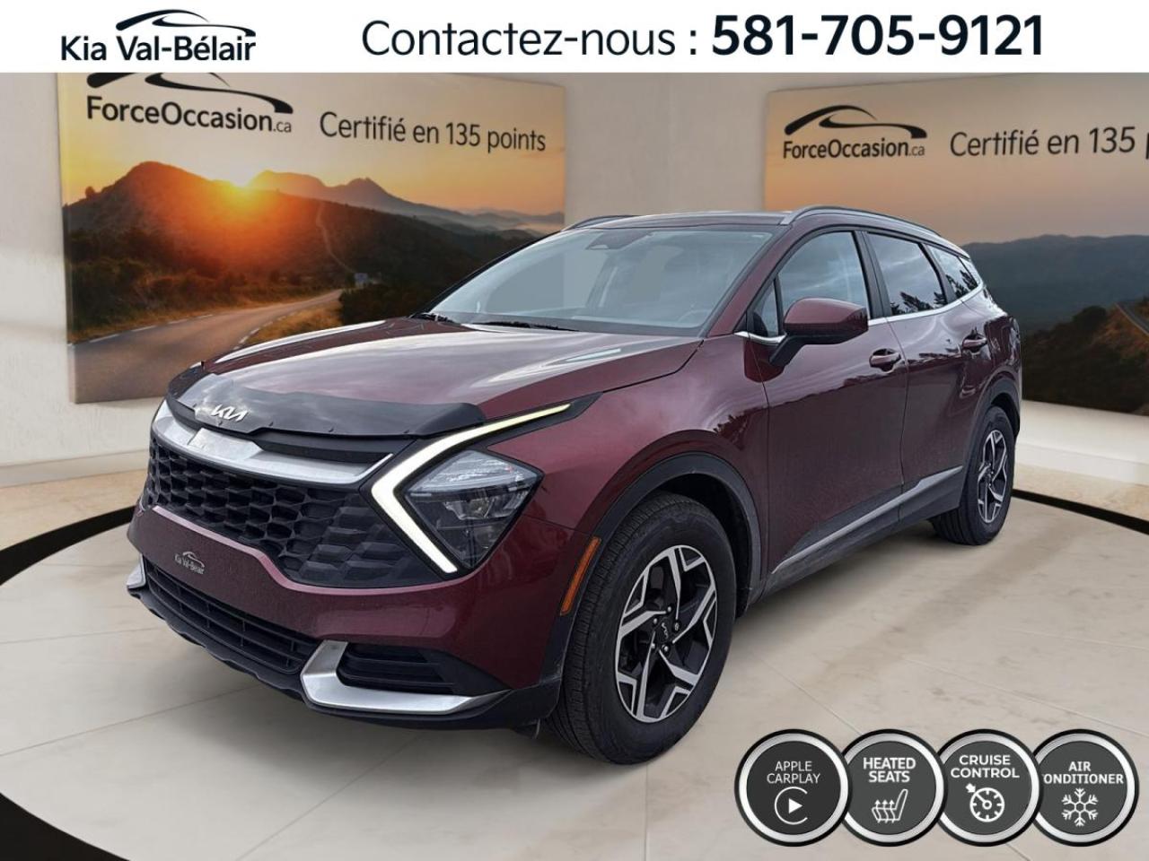 Used 2023 Kia Sportage LX *A/C *CRUISE *CAMERA *CARPLAY *SIEGES CHAUFF for sale in Québec, QC