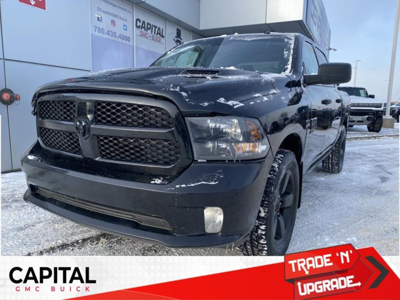 ONE OWNER LOW KMS, Heated Front Seats, Back up Camera, Heated Steering Wheel, 5.7L Hemi, Sport Hood, Remote Starter, 20 Alloys, Sprayin Bedliner, Black Accent Package, Engine Block Heater, Tow Package,Ask for the Internet Department for more information or book your test drive today! Text 825-445-0521 for fast answers at your fingertips!AMVIC Licensed Dealer - Licence Number B1044900Disclaimer: All prices are plus taxes and include all cash credits and loyalties. See dealer for details. AMVIC Licensed Dealer # B1044900