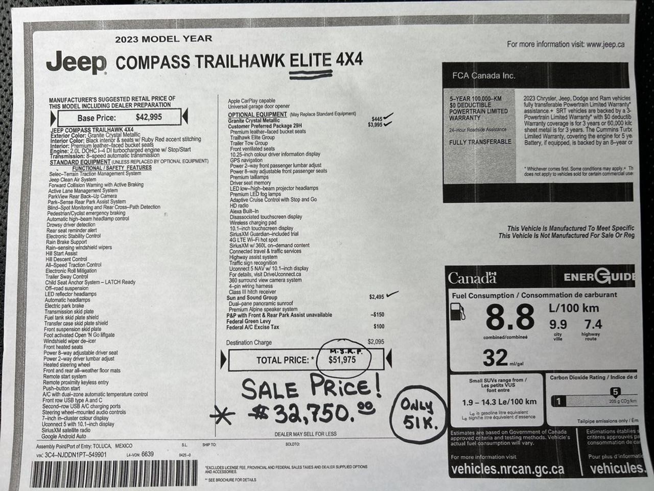 2023 Jeep Compass Trailhawk Elite ** WOW - WOW !! ** Photo