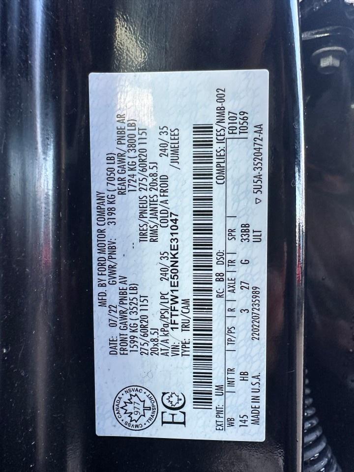 2022 Ford F-150 Lariat 4WD SuperCrew 5.5' Box Photo