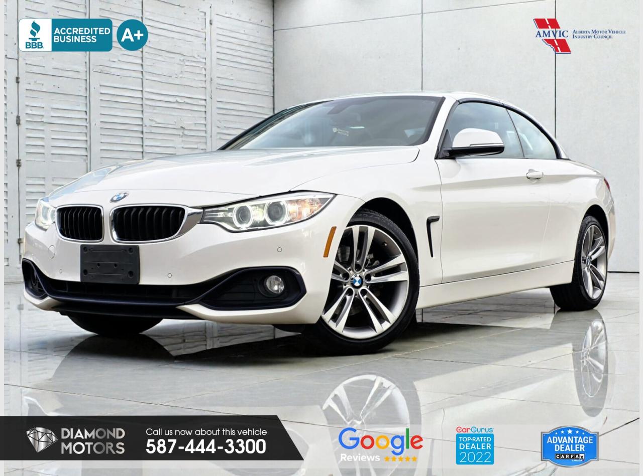 2L 4 CYLINDER ENGINE, ALL-WHEEL DRIVE, HARDTOP CONVERTIBLE, AIR SCARF, HEATED SEATS, HEATED STEERING WHEEL, HARMAN KARDON AUDIO, HEADS-UP DISPLAY, PARK ASSIST CAMERAS, SUNROOF, AND MUCH MORE!! <br/> <br/> <br/> Just Arrived 2014 BMW 4-Series 2dr Convertible Hardtop 428i xDrive AWD White has 152,584 KM on it. 2L 4 Cylinder Engine engine, All-Wheel Drive, Automatic transmission, 4 Seater passengers, on special price for $21,900.00. <br/> <br/> <br/> Book your appointment today for Test Drive. We offer contactless Test drives & Virtual Walkarounds. Stock Number: 25300 <br/> Disclosure: This vehicle was previously registered in BC. Vehicle has passed all required inspections in Alberta. <br/> The vehicle was in need of repairs as a result of an incident or collision that cost more than $3,000 including parts and labour. <br/> At Diamond Motors, we are dedicated to providing you with an outstanding car-buying experience, offering quality pre-owned vehicles at prices that fit your budget. Our transparent and honest approach means you can expect straightforward guidance without any high-pressure sales tactics. We believe in building lasting relationships with our customers by offering personalized service tailored to your needs. From the moment you step onto our lot, our team is here to support you every step of the way, ensuring you leave confident in your decision. Trust, integrity, and customer satisfaction are the foundation of everything we do. <br/> <br/> <br/> Why choose us? <br/> <br/> Certified Pre-Owned Vehicles <br/> Family Owned & Operated <br/> Finance Available <br/> Extended Warranty <br/> Vehicles Priced to Sell <br/> No Pressure Environment <br/> Inspection & Carfax Report <br/> Professionally Detailed Vehicles <br/> Full Disclosure Guaranteed <br/> AMVIC Licensed <br/> BBB Accredited Business <br/> CarGurus Top-rated Dealer 2022 & 2024 <br/> <br/> <br/> Phone to schedule an appointment @ 587-444-3300 or simply browse our inventory online www.diamondmotors.ca or come and see us at our location at <br/> 3403 93 street NW, Edmonton, T6E 6A4 <br/> <br/> <br/> To view the rest of our inventory: <br/> www.diamondmotors.ca/inventory <br/> <br/> <br/> This dealership provides all required disclosures in accordance with AMVIC regulations. A completed Mechanical Fitness Assessment and its associated inspection work order will be supplied with every vehicle. A Carfax (or equivalent) vehicle history report will also be provided, including available information on previous damage, accident history, stolen or salvage status, and jurisdictional records. <br/> Customers are encouraged to review all vehicle features, options, and equipment for accuracy prior to purchase. <br/>