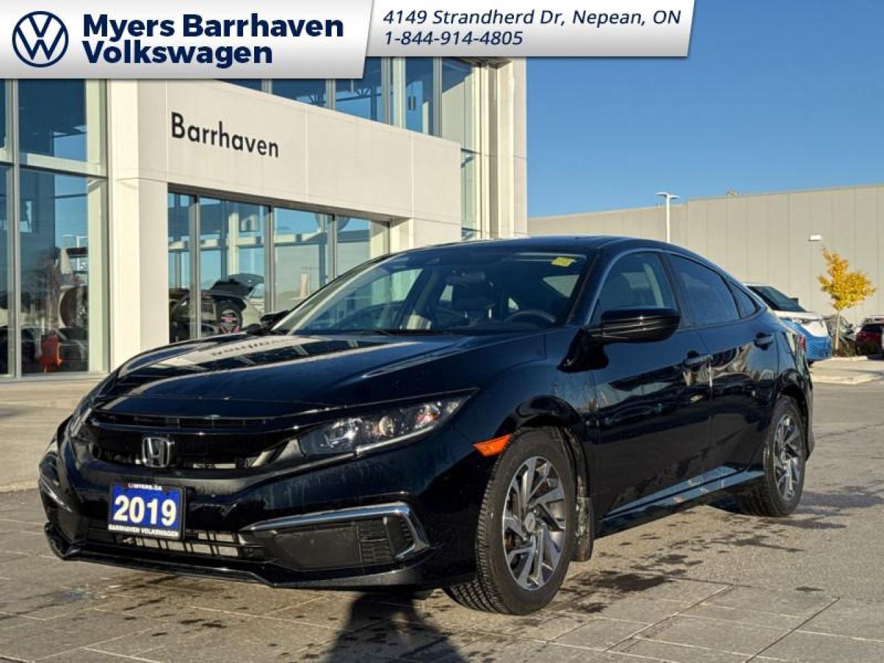 Used 2019 Honda Civic Sedan EX CVT  - Sunroof -  Remote Start for sale in Nepean, ON