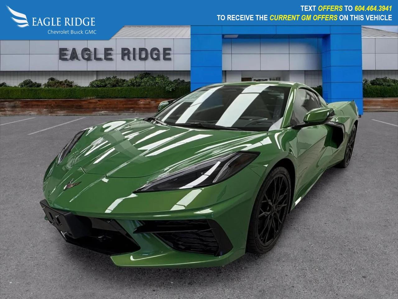 New 2026 Chevrolet Corvette Stingray 12 driver display, 8 touchscreen, wireless Android Auto/Apple CarPlay, WiFi compatibility, Bluetooth, Bose audio system, front and rear trunks, digital rearview mirror, HD rearview camera, automatic e for sale in Coquitlam, BC