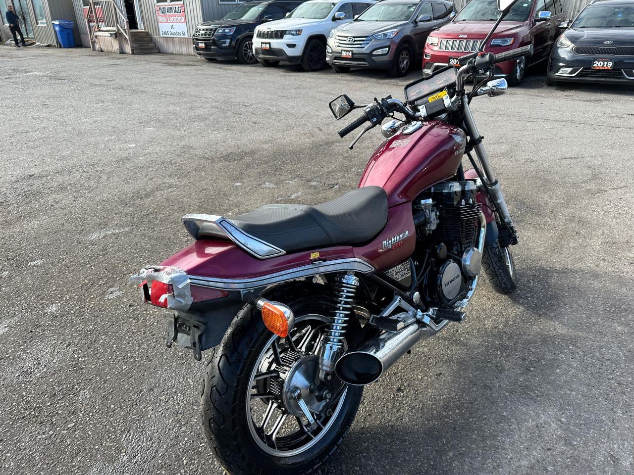 1983 Honda CB650F CB650SC NIGHTHAWK, 4 CYL, GREAT SHAPE, AS IS - Photo #5