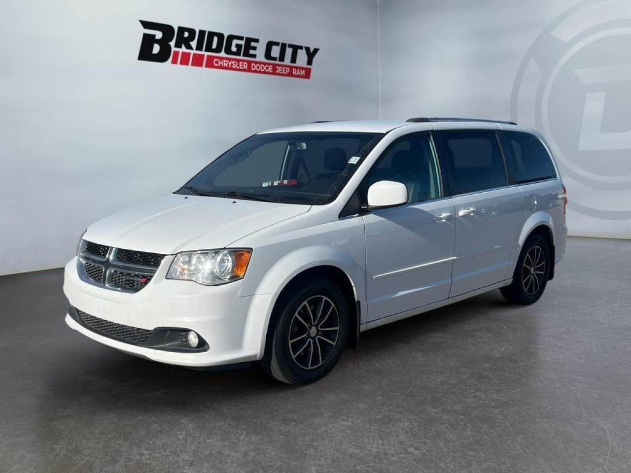 Used 2017 Dodge Grand Caravan CVP/SXT 3.6L V6 - Rear DVD - Power Doors & Liftgate - Bluetooth - Leatherette - Premium Plus Pkg - Climate Control for sale in Lethbridge, AB