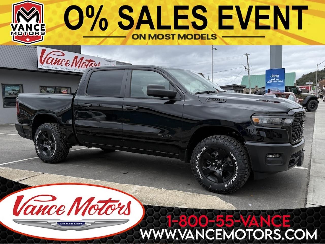 New 2026 RAM 1500 Warlock 4x4 Crew Cab 5'7  Box for sale in Bancroft, ON