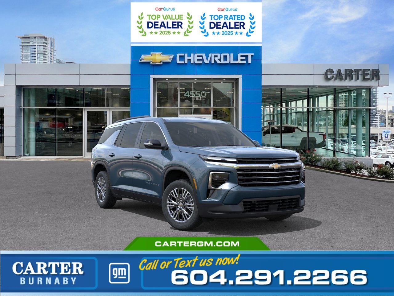 New 2026 Chevrolet Traverse LT AWD | 2.5L ENGINE/TRAILERING PACKAGE/POWER SEAT for sale in Burnaby, BC