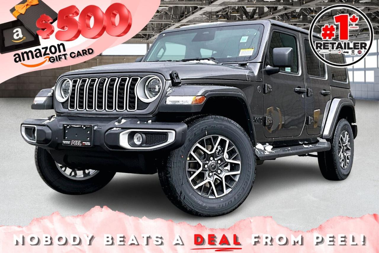 New 2026 Jeep Wrangler SAHARA 4DR | Leather | Tow Grp | Hardtop | Nav for sale in Mississauga, ON