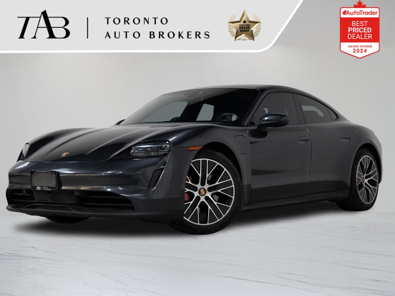 Recent Arrival! Gray 2020 Porsche Taycan

NOW OFFERING 3 MONTH DEFERRED FINANCING PAYMENTS ON APPROVED CREDIT. WE OFFER THE BEST FINANCE RATES, AND DONT CHARGE ANY FINANCING FEE Looking for a top-rated pre-owned luxury car dealership in the GTA? Look no further than Toronto Auto Brokers (TAB)! Were proud to have won multiple awards, including the 2024 AutoTrader Best Priced Dealer, the 2024 CarGurus Award, the 2025 Top Choice Award, the 2025 Consumer Satisfaction Award, the 2025 Canadian Choice Award, the 2025 Three Best Rated Dealer Award, and many more!

With 30 years of experience serving the Greater Toronto Area, TAB is a respected and trusted name in the pre-owned luxury car industry. Our 30,000 sq.Ft indoor showroom is home to a wide range of luxury vehicles from top brands like BMW, Mercedes-Benz, Audi, Porsche, Land Rover, Jaguar, Aston Martin, Bentley, Maserati, and more. And we dont just serve the GTA, were proud to offer our services to all cities in Canada, including Vancouver, Montreal, Calgary, Edmonton, Winnipeg, Saskatchewan, Halifax, and more.

At TAB, were committed to providing a no-pressure environment and honest work ethics. As a family-owned and operated business, we treat every customer like family and ensure that every interaction is a positive one. Come experience the TAB Lifestyle at its truest form, luxury car buying has never been more enjoyable and exciting!

We offer a variety of services to make your purchase experience as easy and stress-free as possible. From competitive and simple financing and leasing options to extended warranties, aftermarket services, and full history reports on every vehicle, we have everything you need to make an informed decision. We welcome every trade, even if youre just looking to sell your car without buying, and when it comes to financing or leasing, we offer same day approvals, with access to over 50 lenders, including all of the banks in Canada. Feel free to check out your own Equifax credit score without affecting your credit score, simply click on the Equifax tab above and see if you qualify.

So if youre looking for a luxury pre-owned car dealership in Toronto, look no further than TAB! We proudly serve the GTA, including Toronto, Etobicoke, Woodbridge, North York, York Region, Vaughan, Thornhill, Richmond Hill, Mississauga, Scarborough, Markham, Oshawa, Peteborough, Hamilton, Newmarket, Orangeville, Aurora, Brantford, Barrie, Kitchener, Niagara Falls, Oakville, Cambridge, Kitchener, Waterloo, Guelph, London, Windsor, Orillia, Pickering, Ajax, Whitby, Durham, Cobourg, Belleville, Kingston, Ottawa, Montreal, Vancouver, Winnipeg, Calgary, Edmonton, Regina, Halifax, and more.

Call us today or visit our website to learn more about our inventory and services. And remember, all prices exclude applicable taxes and licensing, and vehicles can be certified at an additional cost of $999.