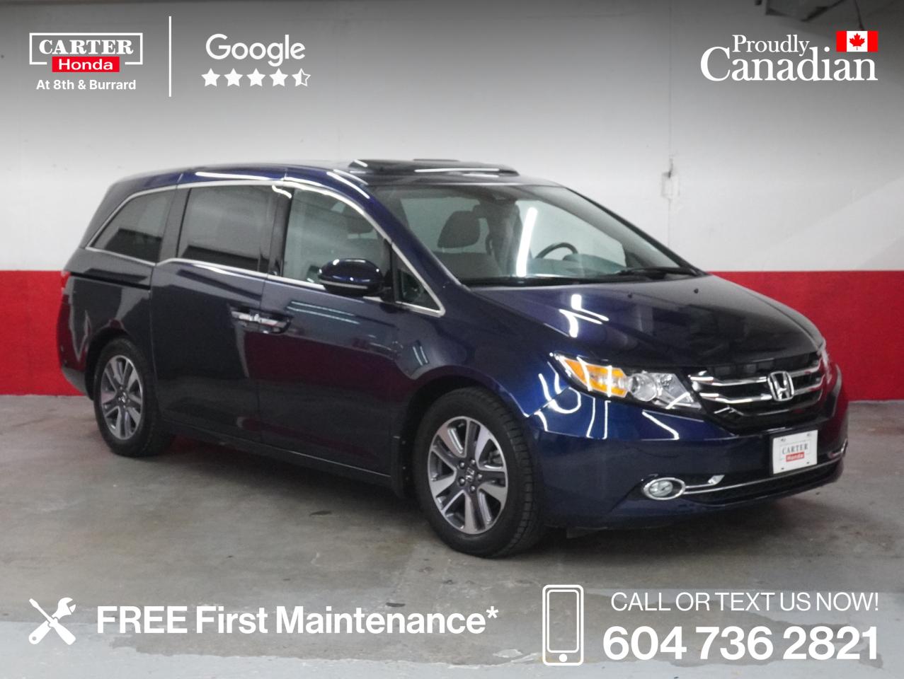 Used 2016 Honda Odyssey 4dr Wgn Touring dvd, gps, all service at dealer for sale in Vancouver, BC