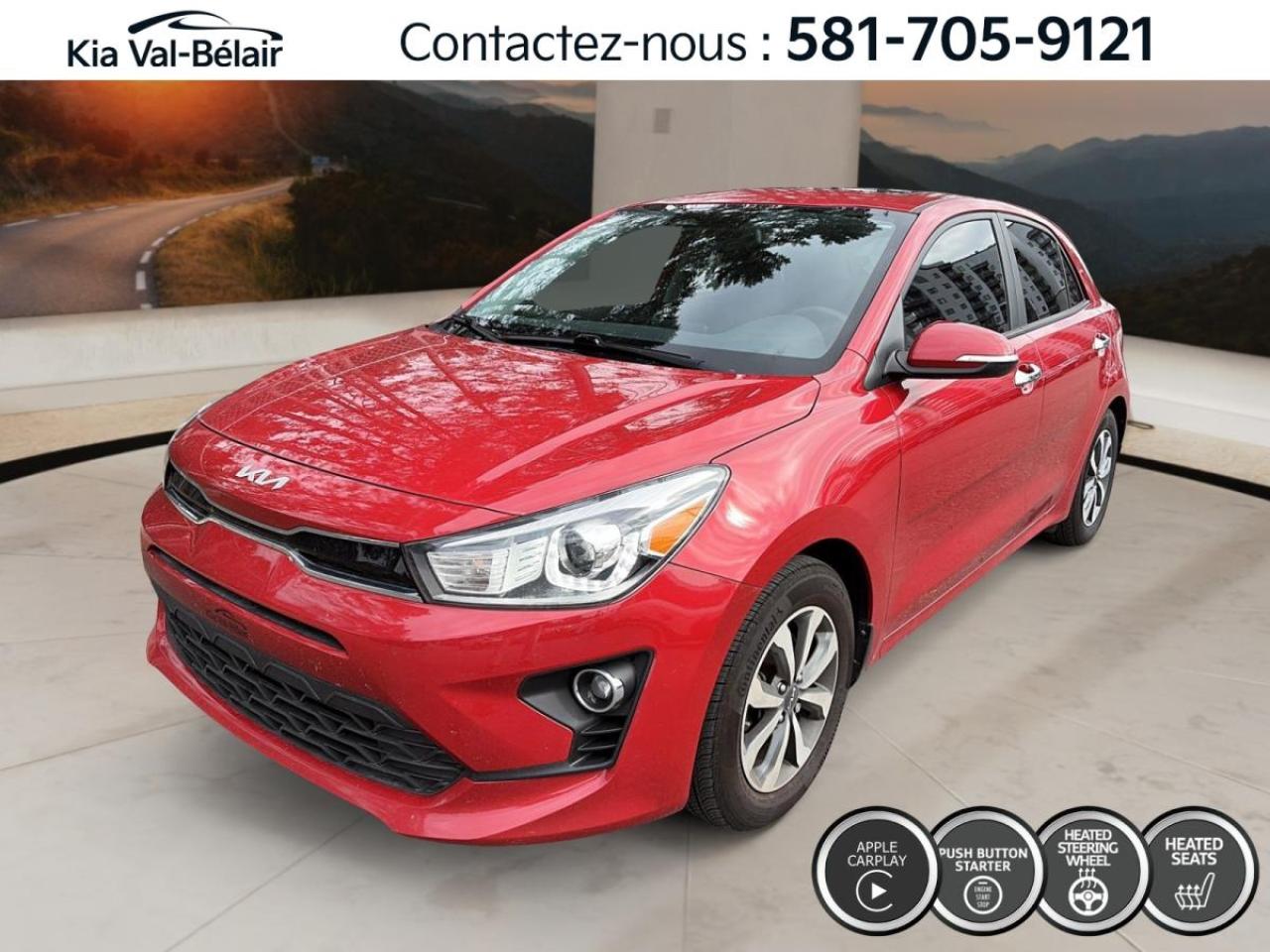 Used 2022 Kia Rio5 EX PREMIUM *A/C *TOIT *CAMERA *CARPLAY *SIEGES/VOLANT CHAUFF for sale in Québec, QC