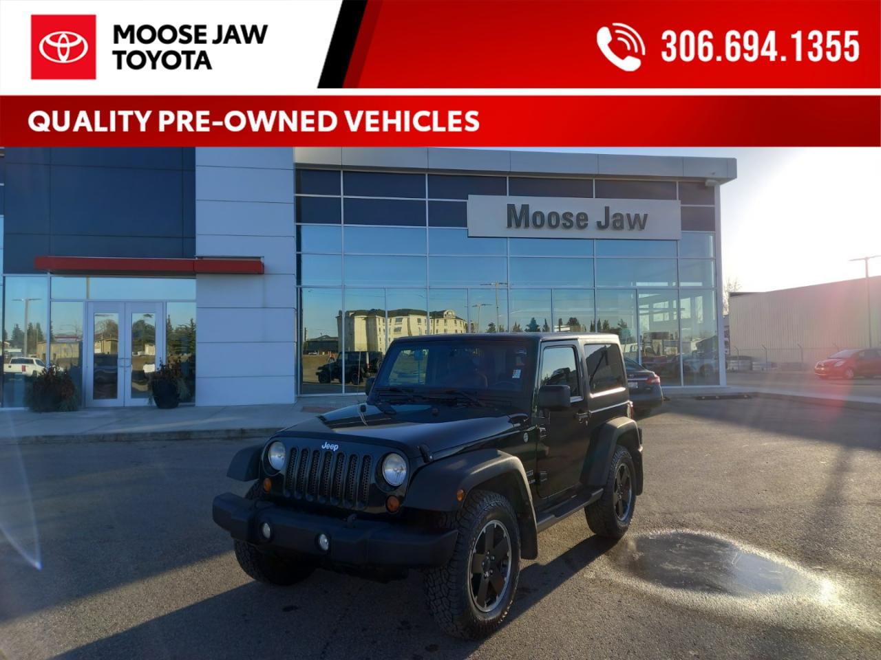 Used 2012 Jeep Wrangler Sport Low mileage and adventure-ready! Comes with both hard and soft tops for year-round fun and classic J for sale in Moose Jaw, SK