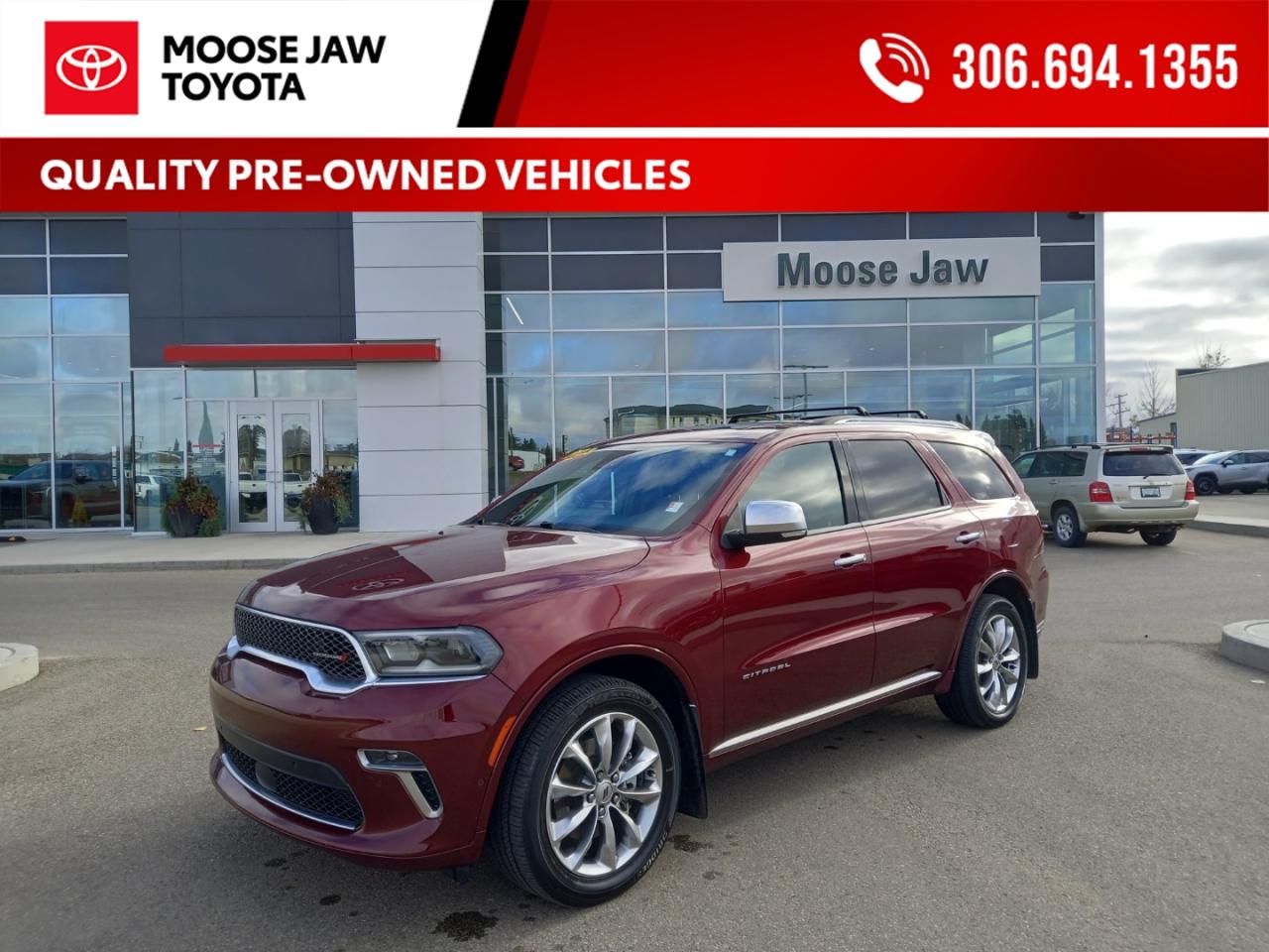 Used 2023 Dodge Durango Power meets sophistication. The 2023 Durango Citadel AWD combines bold styling, premium comfort, and all-weather capability for the ultimate SUV experience. for sale in Moose Jaw, SK