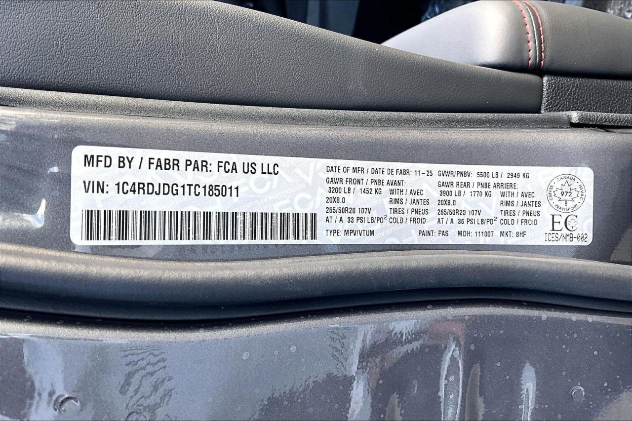 2026 Dodge Durango GT PLUS AWD | Blacktop Redline | SRT Seats Photo