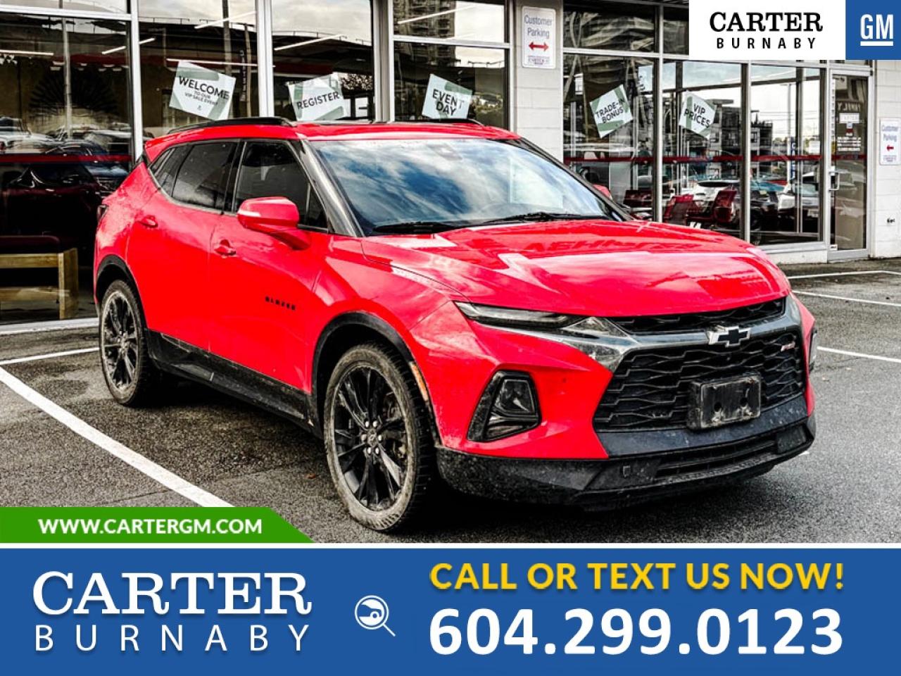 Used 2021 Chevrolet Blazer RS AWD | 3.7L ENG/PWR SEATS/LTHR STEERING/PWR LIFT for sale in Burnaby, BC