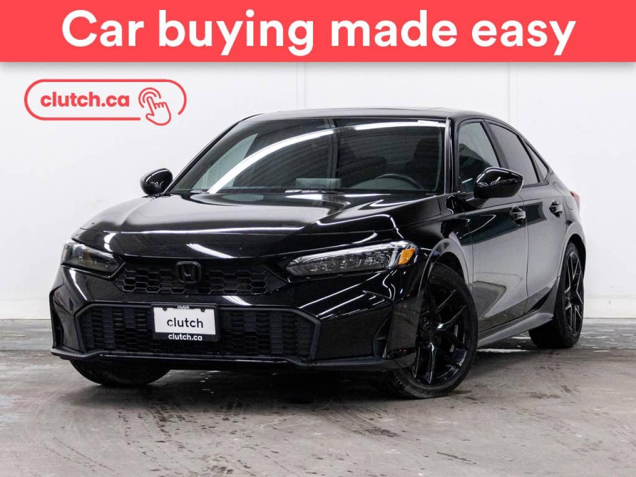 Used 2025 Honda Civic Sport Hybrid w/ Apple CarPlay & Android Auto, Power Moonroof, Heated Steering Wheel for sale in Toronto, ON