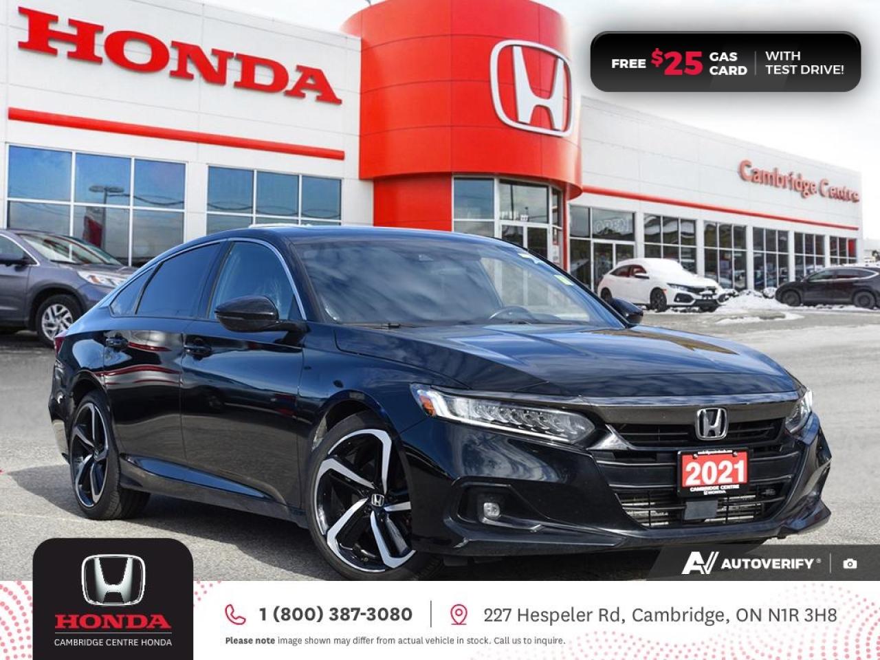Used 2021 Honda Accord Sport 1.5T HONDA SENSING TECHNOLOGIES | REARVIEW CAMERA | APPLE CARPLAY™/ANDROID AUTO™ for sale in Cambridge, ON