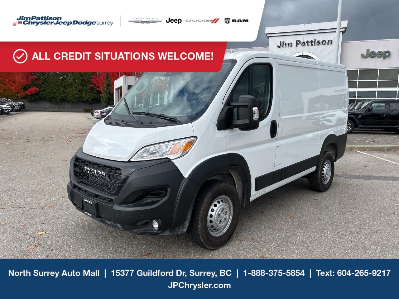New 2025 RAM 1500 ProMaster Low Roof 118 in. WB for sale in Surrey, BC