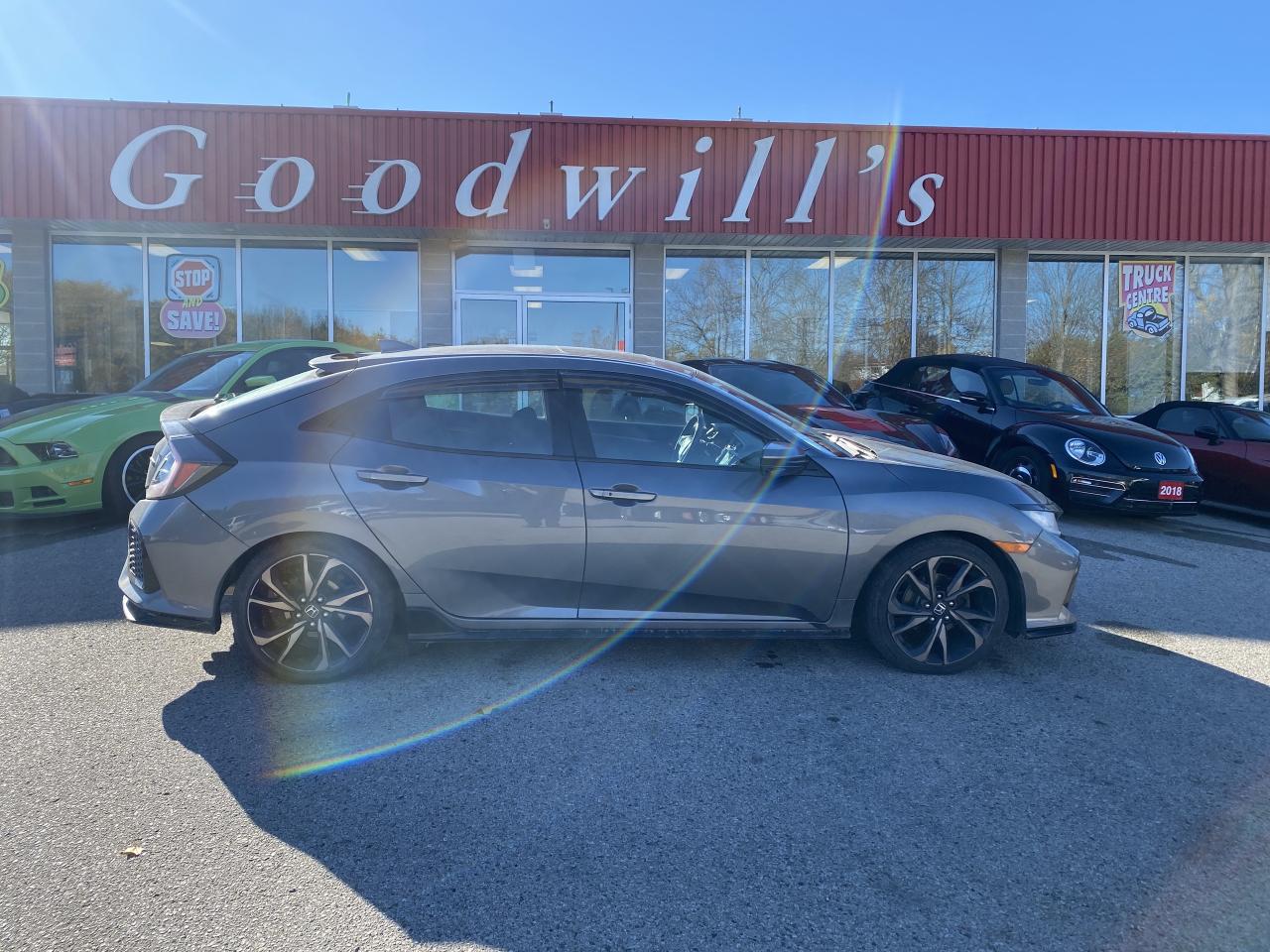 Used 2018 Honda Civic Hatchback SPORT, SUNROOF, CLEAN CARFAX, 6 SPEED MANUAL! for sale in London, ON