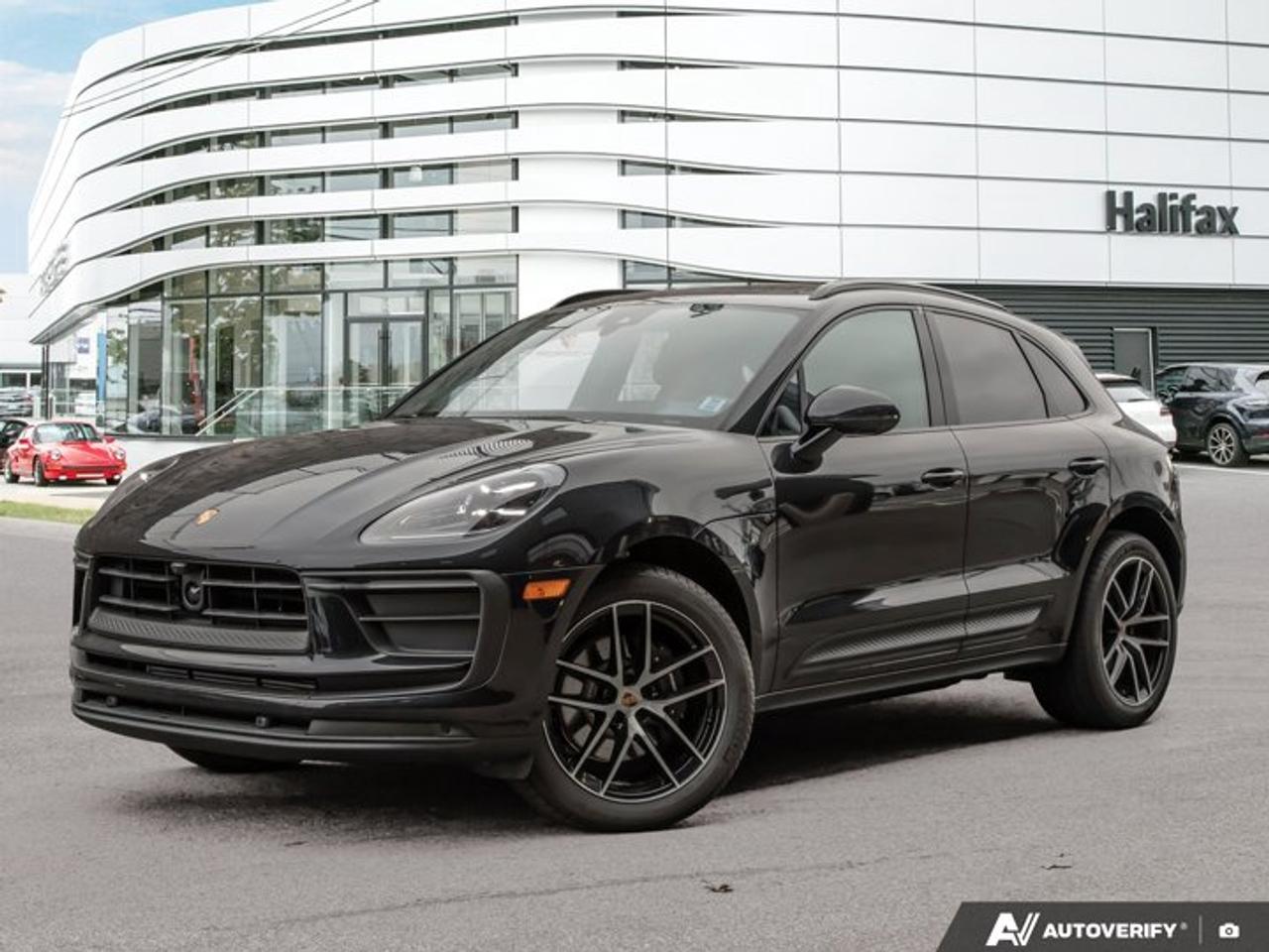 Now available at Porsche of Halifax, this 2025 Macan captures Porsches signature performance and everyday versatility in a sleek, modern package. Finished in Jet Black Metallic with a Leather Interior in Black/Bordeaux Red, it offers striking design, comfort, and premium craftsmanship.*Performance & Driving Dynamics*PDK Automatic Transmission for quick, seamless gear changesPower Steering Plus for improved agility and effortless low-speed maneuveringAll-Season Tires for year-round confidenceLane Keep Assist (LKA) including Traffic Jam Assist for added convenience and safety*Exterior Highlights*20 Macan S Wheels in Jet Black MetallicLED Headlights including Porsche Dynamic Light System Plus (PDLS+) for outstanding visibilityRoof Rails in High Gloss Black for style and practicalityPORSCHE Logo in Satin Black and Model Designation in High Gloss Black on RearTrailer Hitch (without tow ball) for additional versatilityExclusive Design Fuel Cap and Under Door Puddle Light Projectors for premium detailing*Interior Comfort & Features*14-Way Power Seats with Memory PackageHeated Rear Seats and Ventilated Front Seats for four-season comfortHeated GT Sport Steering Wheel in LeatherBOSE® Surround Sound System for rich, immersive audioPorsche Crest on Headrests (Front) for a bespoke finishing touchElectric Steering Column for added adjustability and convenience*Technology & Assistance*Premium Package Plus with enhanced comfort and connectivity featuresSurround View Camera System for effortless maneuveringLane Change Assist (LCA) for added confidence on the roadPreparation for Porsche Dashcam (Front and Rear) for added safety and recording capabilityThe 2025 Macan in Jet Black Metallic delivers the perfect mix of Porsche performance, luxury, and practicality in a compact SUV package. Now at Porsche of Halifax - contact us today to schedule your personal viewing or test drive.