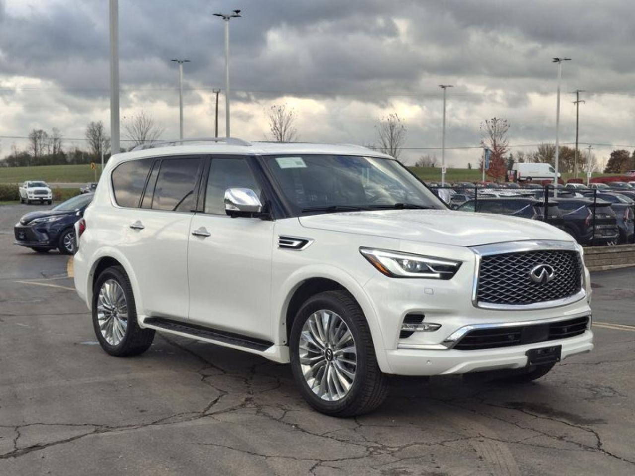 2021 Infiniti QX80 ProACTIVE AWD | 7 Pass | Rear Entertainment Screens | 22" Wheels | Leather | Nav | Sunroof | & More! Photo