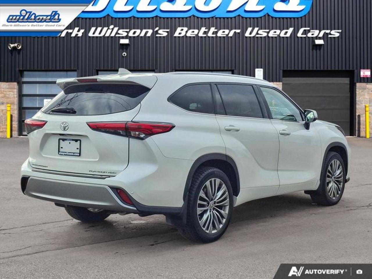 2020 Toyota Highlander Platinum AWD | Leather | Pano Roof | 360 Camera | HUD | Cooled + Heated Seats | JBL Audio and More ! Photo