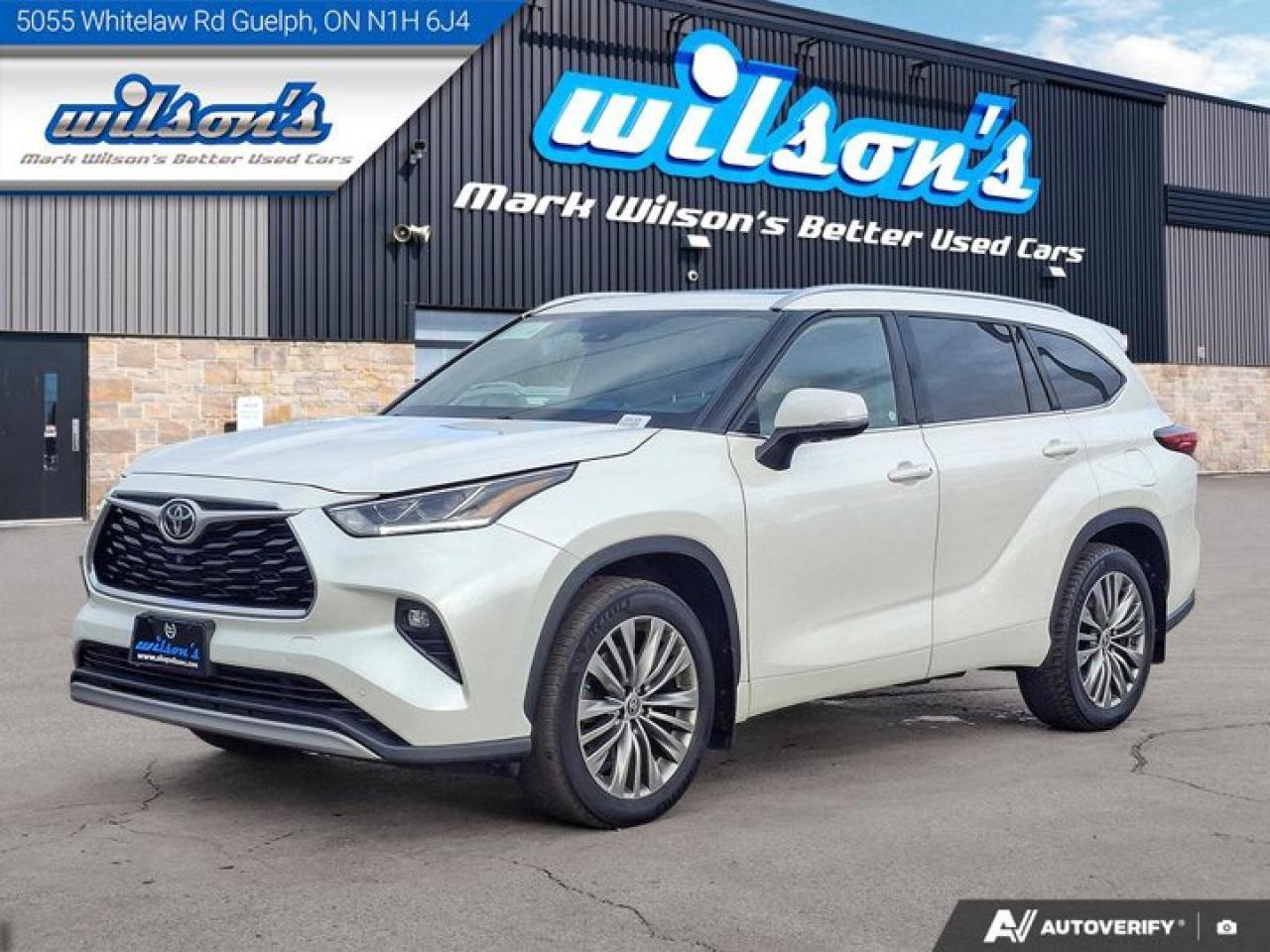 Used 2020 Toyota Highlander Platinum AWD | Leather | Pano Roof | 360 Camera | HUD | Cooled + Heated Seats | JBL Audio and More ! for sale in Guelph, ON