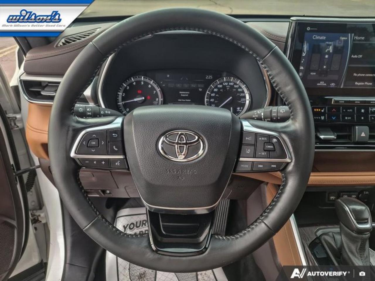 2020 Toyota Highlander Platinum AWD | Leather | Pano Roof | 360 Camera | HUD | Cooled + Heated Seats | JBL Audio and More ! Photo
