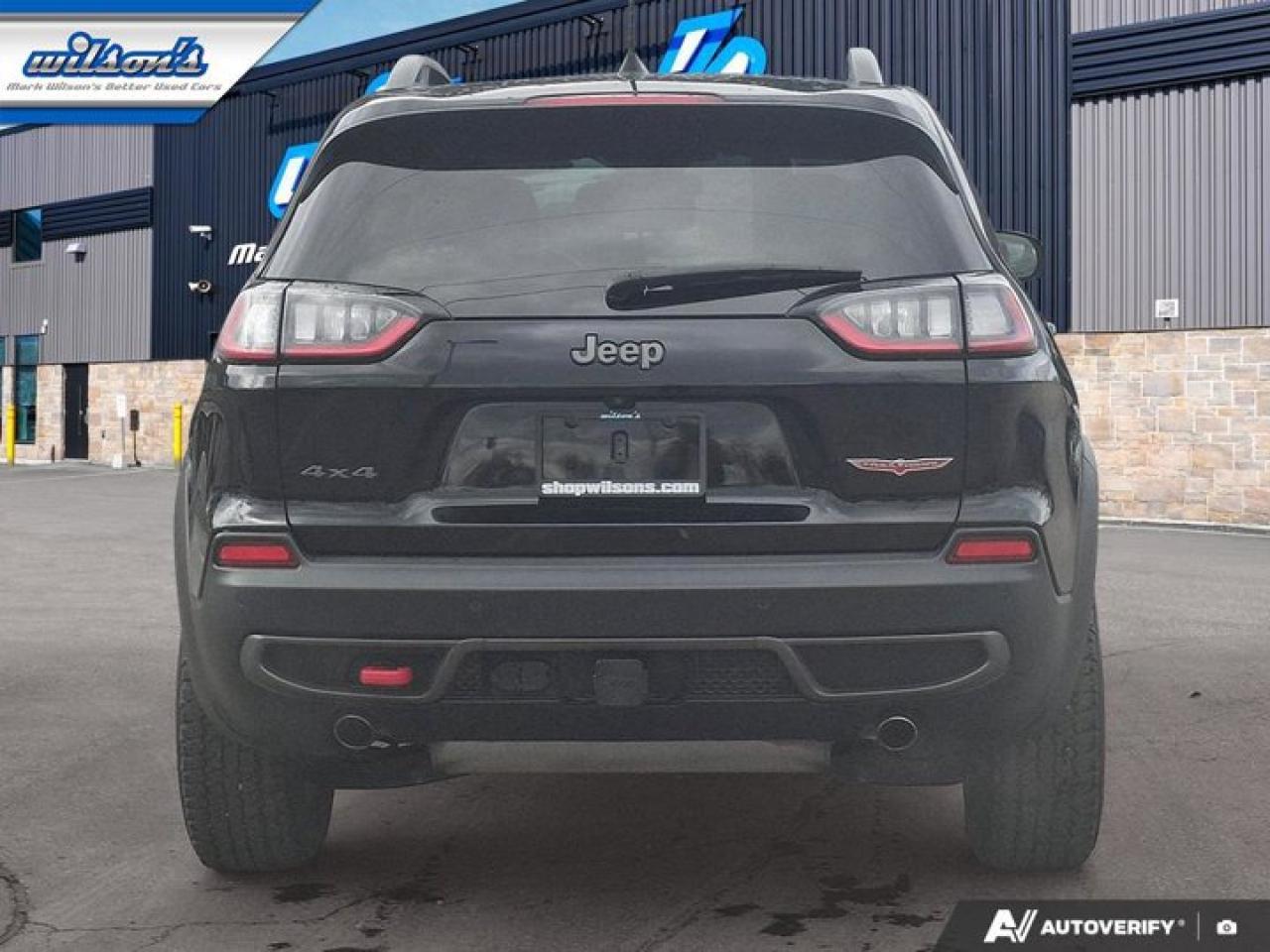 2020 Jeep Cherokee Trailhawk 4WD | Leather Trim | Nav | CarPlay & Android Auto | Htd Seats & Steering & More ! Photo3