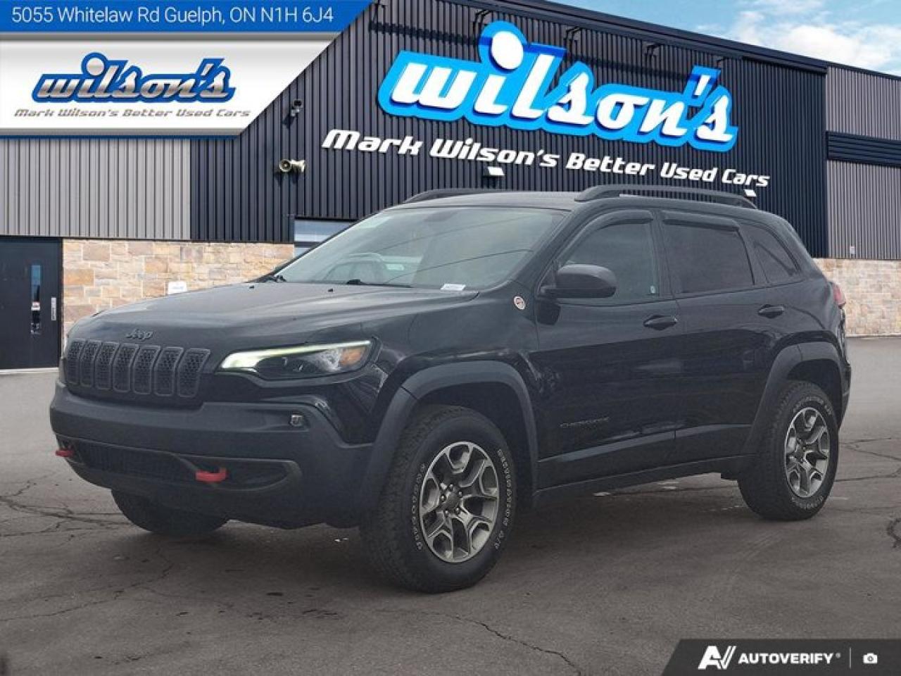 2020 Jeep Cherokee Trailhawk 4WD | Leather Trim | Nav | CarPlay & Android Auto | Htd Seats & Steering & More ! Photo0