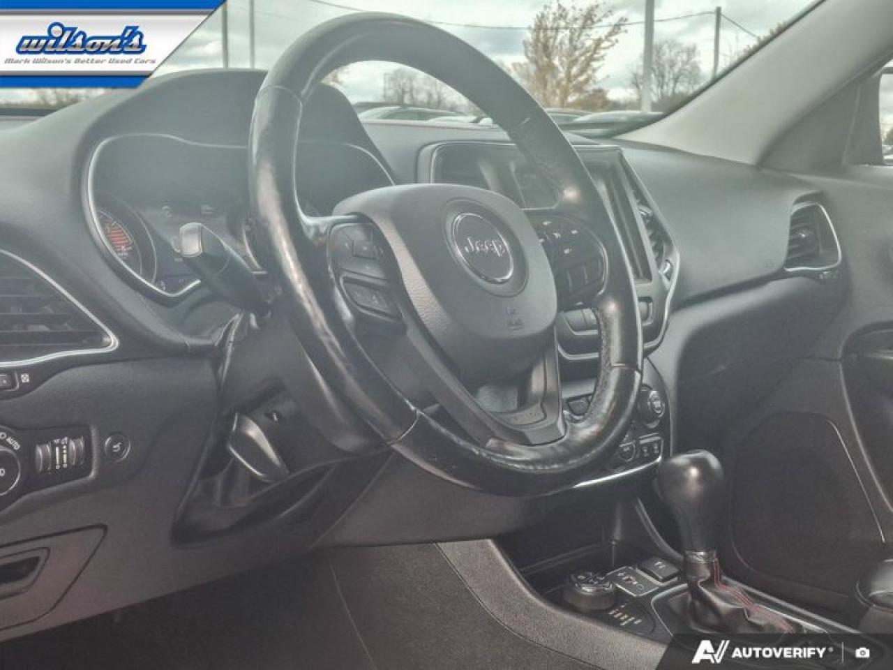 2020 Jeep Cherokee Trailhawk 4WD | Leather Trim | Nav | CarPlay & Android Auto | Htd Seats & Steering & More ! Photo