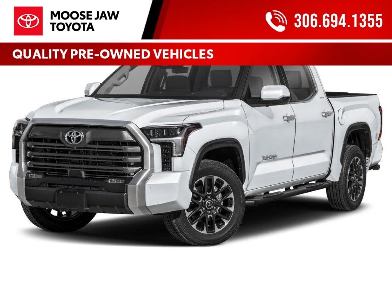 Used 2025 Toyota Tundra Bold, powerful, and refined. The 2025 Tundra Limited Night Edition delivers premium comfort, standout style, and serious capability in one tough full-size truck. for sale in Moose Jaw, SK
