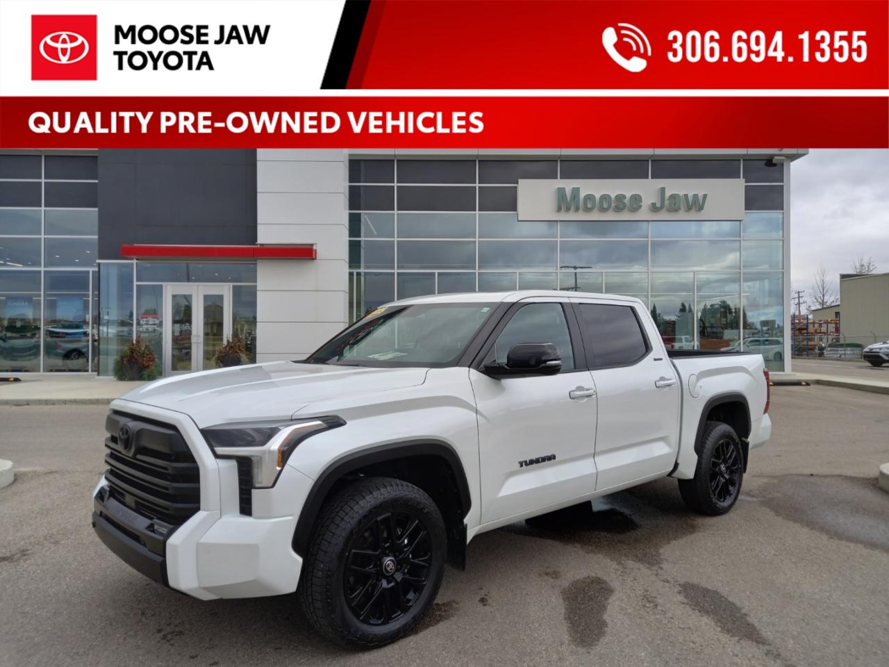 Used 2025 Toyota Tundra Bold, powerful, and refined. The 2025 Tundra Limited Night Edition delivers premium comfort, standout style, and serious capability in one tough full-size truck. for sale in Moose Jaw, SK