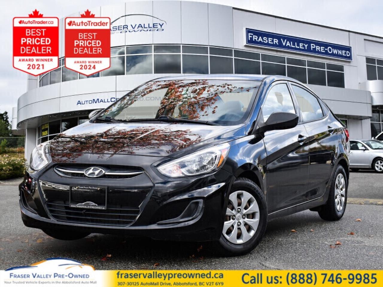 Used 2016 Hyundai Accent GL  Under $15K • Low KM! • Serviced & Ready for sale in Abbotsford, BC