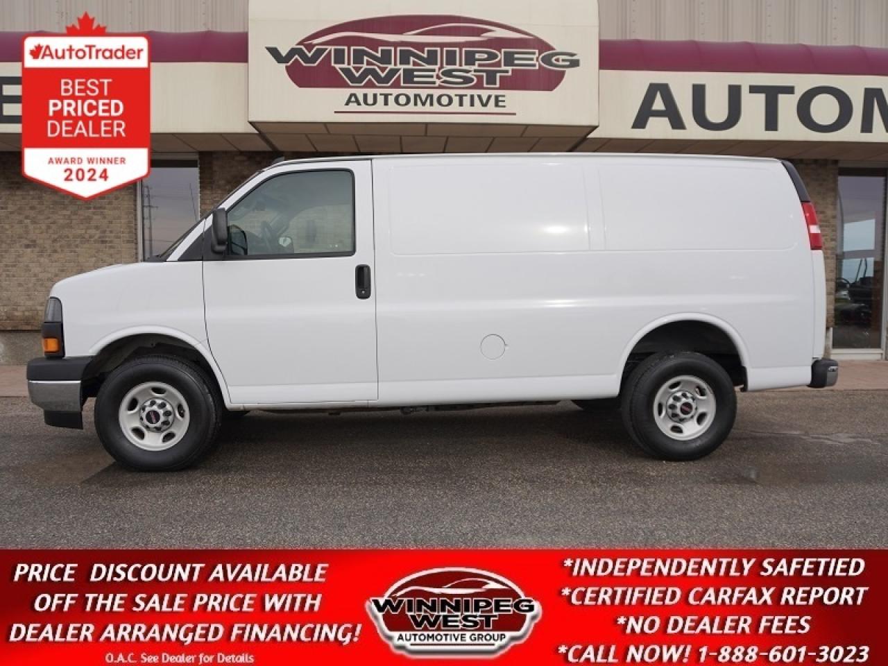 Used 2023 GMC Savana Cargo Van SAVANA 2500 CARGO VAN, VERY LOW KMS STILL AS NEW! for sale in Headingley, MB