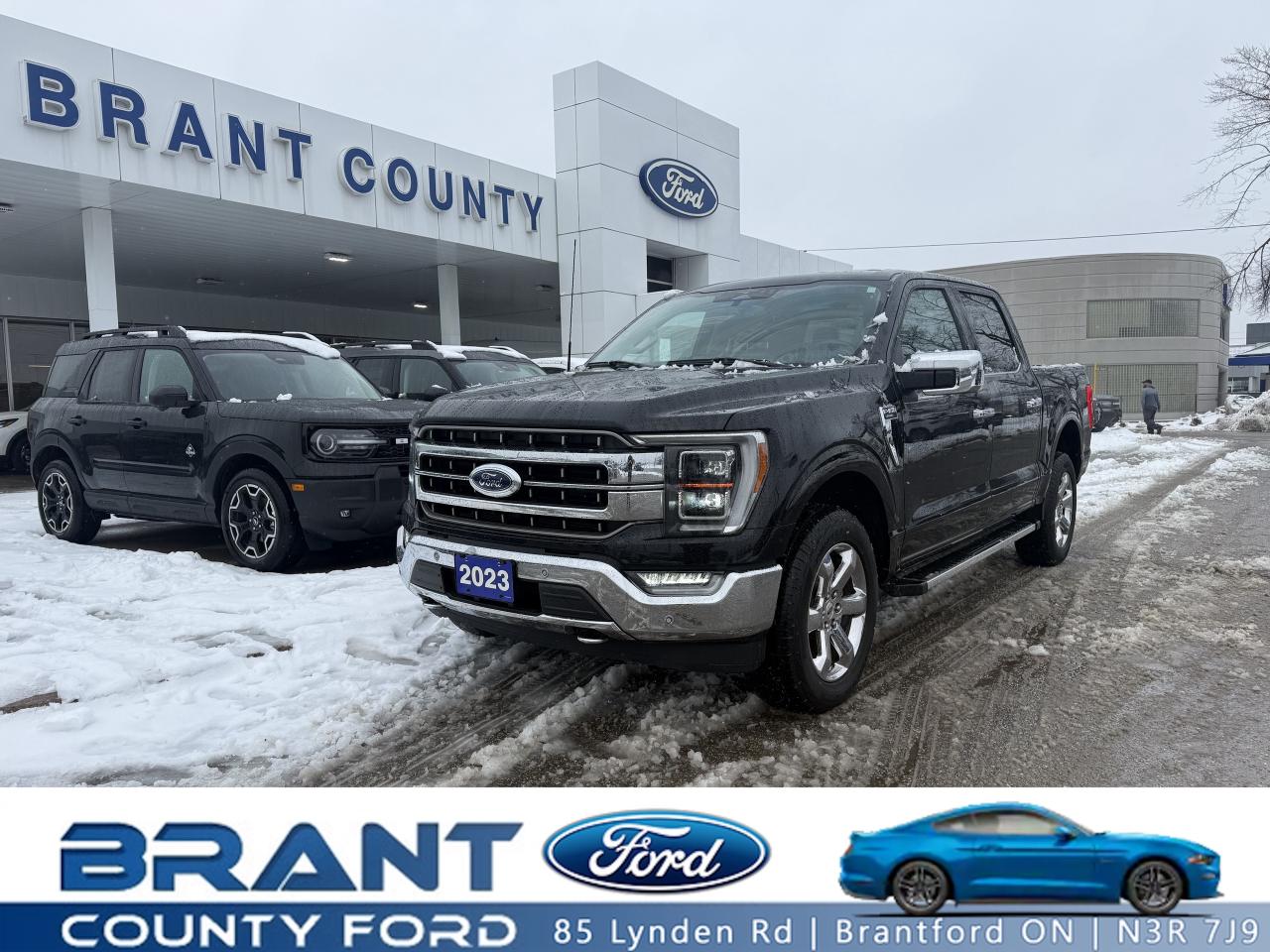 2023 Ford F-150 LARIAT 4x4 SuperCrew  3.5L EcoBoost  Luxury, Power & Capability

Experience premium comfort, advanced technology, and exceptional towing capability with this 2023 Ford F-150 LARIAT 4x4 SuperCrew, equipped with the powerful and efficient 3.5L EcoBoost V6. This well-equipped LARIAT delivers the perfect mix of luxury features, work-ready toughness, and everyday drivability  making it one of the most desirable F-150 configurations on the market.

With a spacious SuperCrew interior, refined leather seating, high-end technology, and Fords legendary capability, this 2023 F-150 LARIAT is ideal for families, contractors, weekend adventurers, and anyone who wants a premium full-size truck that can truly do it all.

 Highlights & Features
Performance & Capability

3.5L EcoBoost V6  strong torque, excellent fuel efficiency, and smooth acceleration

4x4 drivetrain  confident performance in all seasons, including harsh Ontario winters

Selectable drive modes (Normal, Tow/Haul, Slippery, Eco, Sport & more)

Tow/Haul Mode for stable and secure towing

High-strength aluminum body for exceptional durability and corrosion resistance

Smooth, refined ride quality whether loaded or empty

 LARIAT Luxury Interior

Step inside and enjoy true upscale comfort:

Leather-trimmed heated & ventilated front seats

10-way power driver & passenger seats

Dual-zone electronic climate control

Large center console with deep storage

Power sliding rear window

Premium soft-touch dash and door materials

Ambient interior lighting

Spacious SuperCrew cabin with outstanding rear-seat legroom

Perfect for long trips, family use, or daily commuting.

 Technology & Connectivity

The LARIAT trim offers some of Fords most advanced tech:

SYNC 4 with large touchscreen

Apple CarPlay & Android Auto

FordPass Connect with remote vehicle access

Digital instrument cluster

Premium sound system

Intelligent Access with push-button start

Rearview camera with Dynamic Hitch Assist

 Safety & Driver Assistance

Designed to protect you on every drive:

Blind Spot Information System (BLIS)

Lane Keeping System

Pre-Collision Assist with Automatic Emergency Braking

Rear cross-traffic alert

Trailer sway control

AdvanceTrac with Roll Stability Control

Reverse sensing system

Adaptive cruise control

 Exterior Styling

LED headlights & LED signature daytime running lights

LED fog lights

LARIAT signature grille

Power-folding, power-extending mirrors

The LARIAT blends rugged F-150 proportions with premium, upscale touches.

 Who Is This Truck Perfect For?

Families needing space and comfort

Tradespeople and contractors

Towing campers, boats, or trailers

Cottage and outdoor enthusiasts

Anyone wanting luxury AND capability

Buyers wanting excellent resale value

The 2023 LARIAT is one of the strongest-performing trucks in the Ontario market in terms of value, reliability, and feature content.

 A Premium Truck for Every Lifestyle

This 2023 Ford F-150 LARIAT 4x4 SuperCrew offers the ideal combination of strength, technology, and comfort. Whether you need a dependable work truck, a family hauler, or a luxury daily driver, this LARIAT delivers in every category.